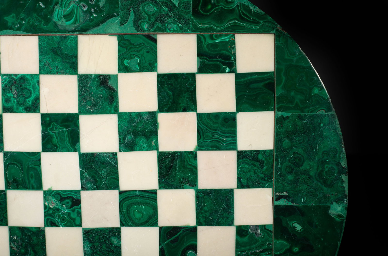 Vtg. Malachite, Marble Chess Board - 4