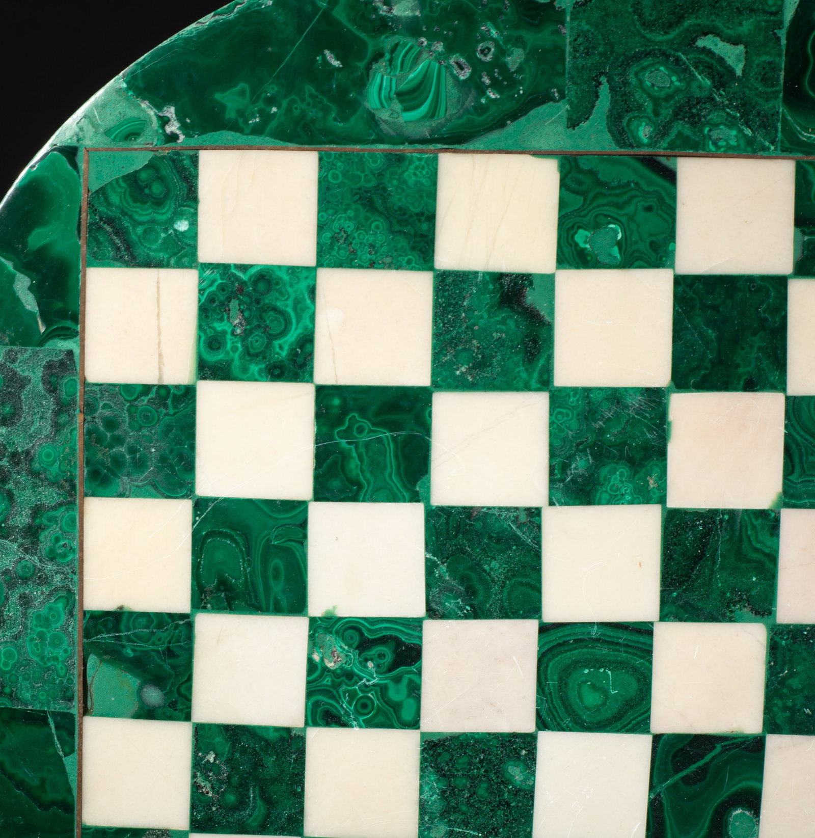 Vtg. Malachite, Marble Chess Board - 5