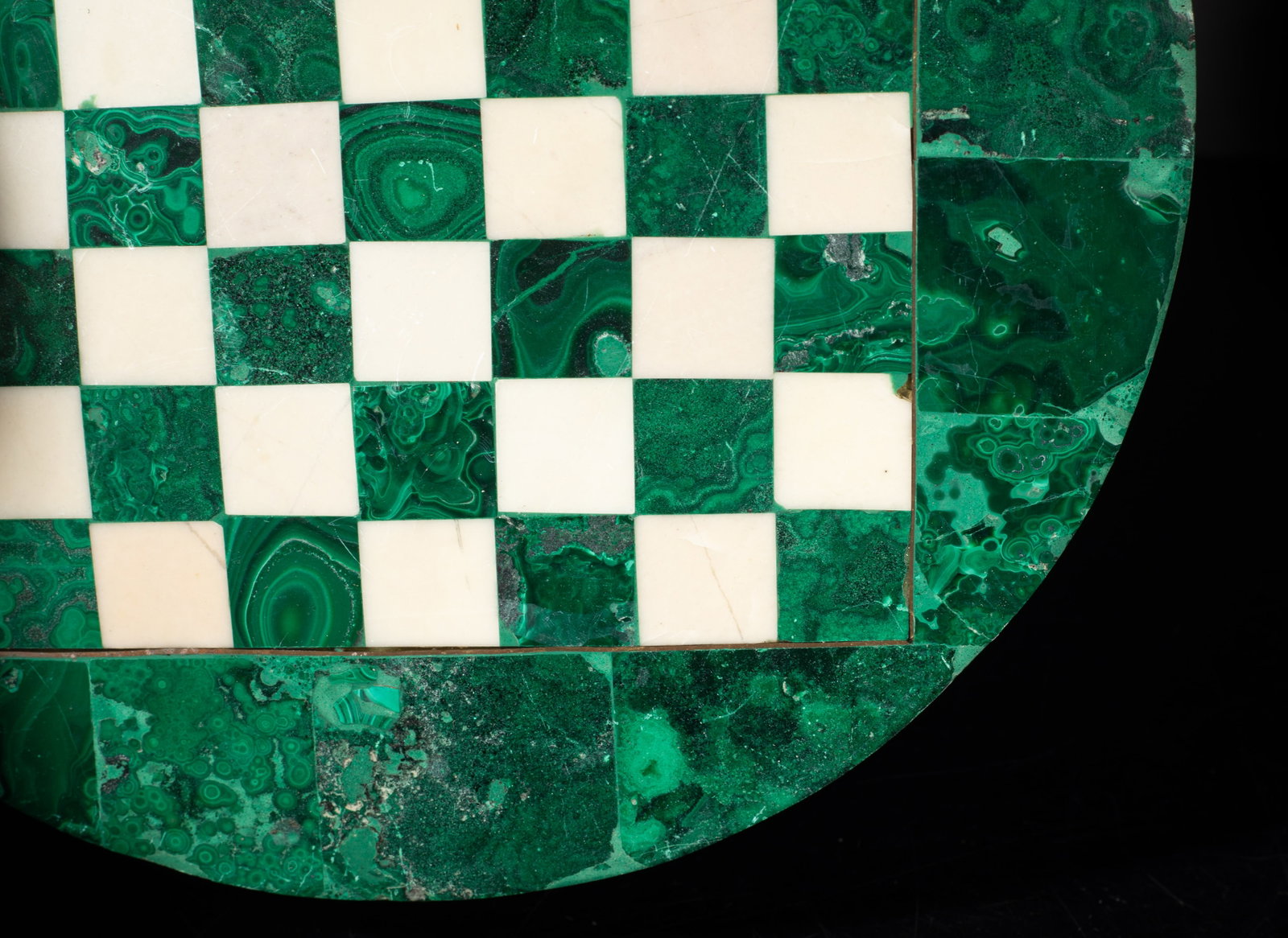 Vtg. Malachite, Marble Chess Board - 6