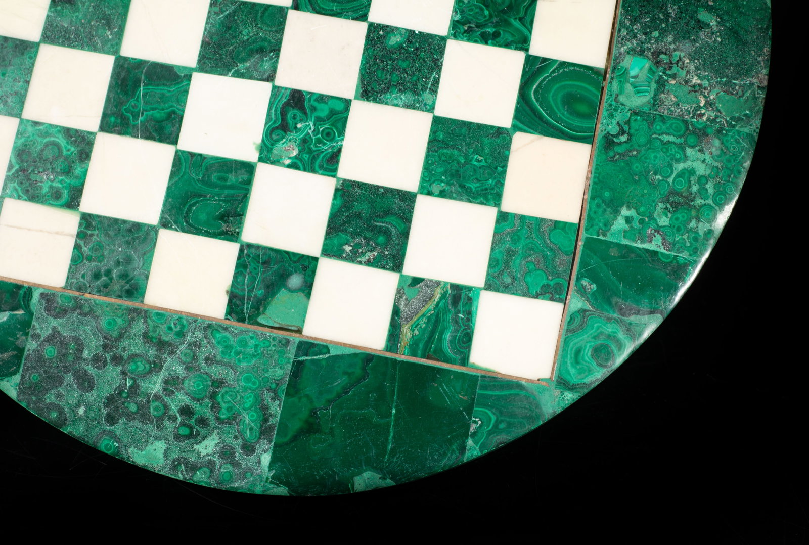 Vtg. Malachite, Marble Chess Board - 8