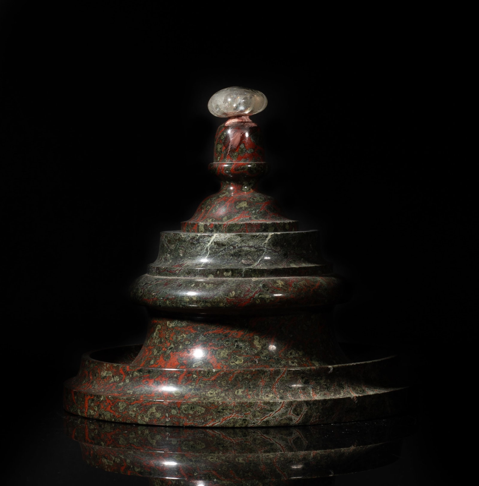 Heavy Jasper Inkwell w/ Lg Sun Diamond (1 of 16)