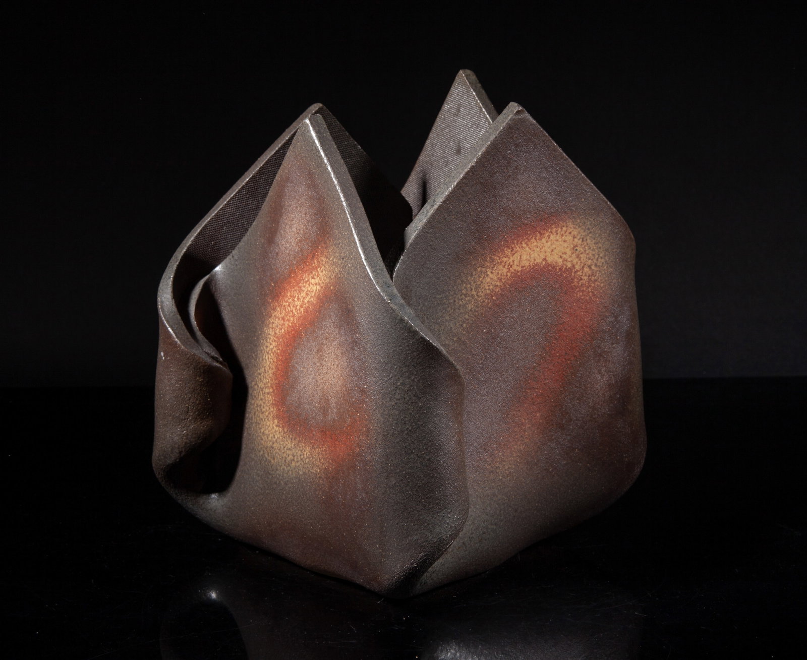 Studio Art Hand Made Stoneware Vase - 3