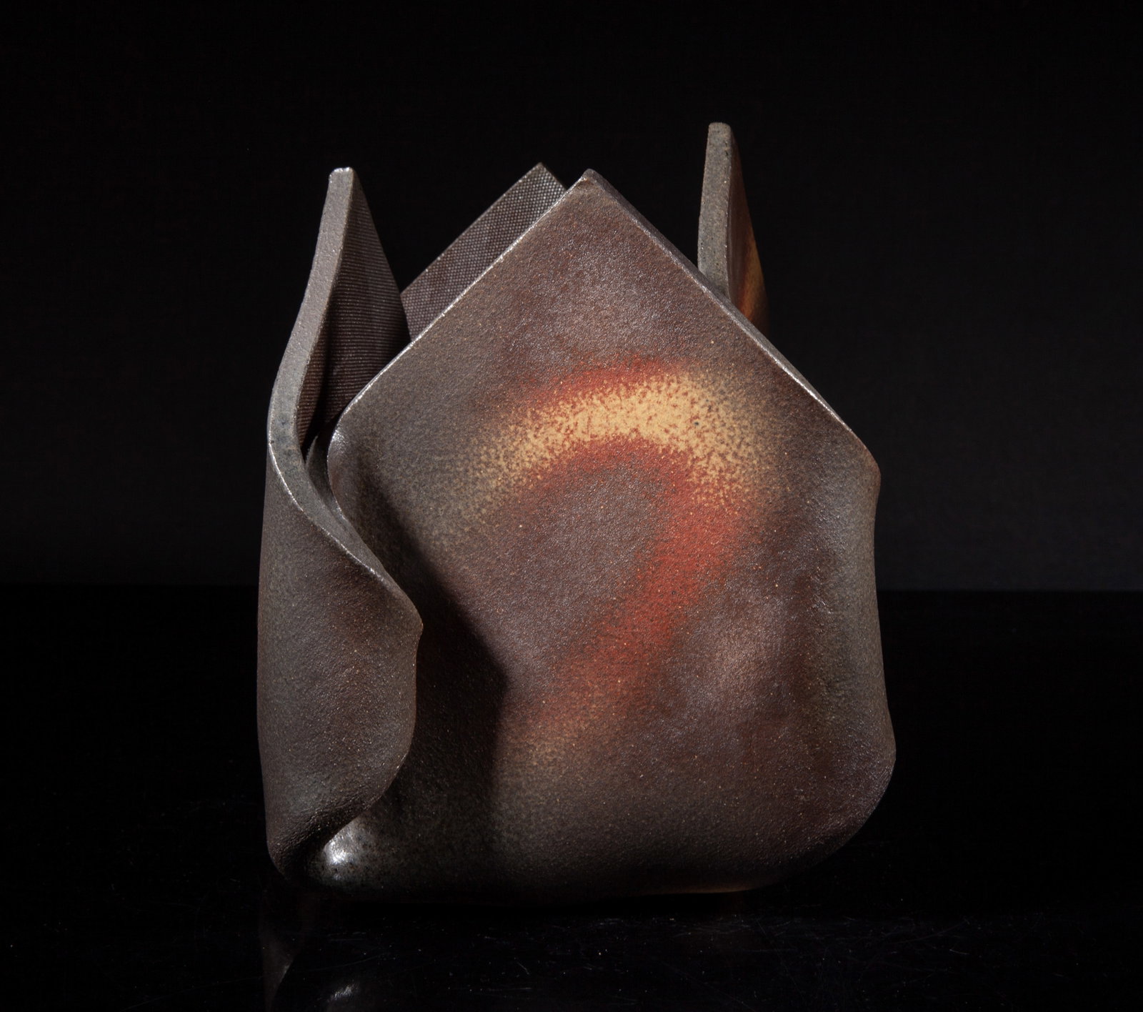 Studio Art Hand Made Stoneware Vase - 4