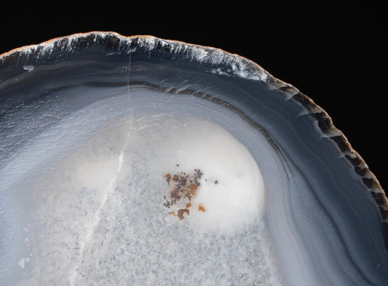 Rare Iron Meteorite on Agate Base - 5