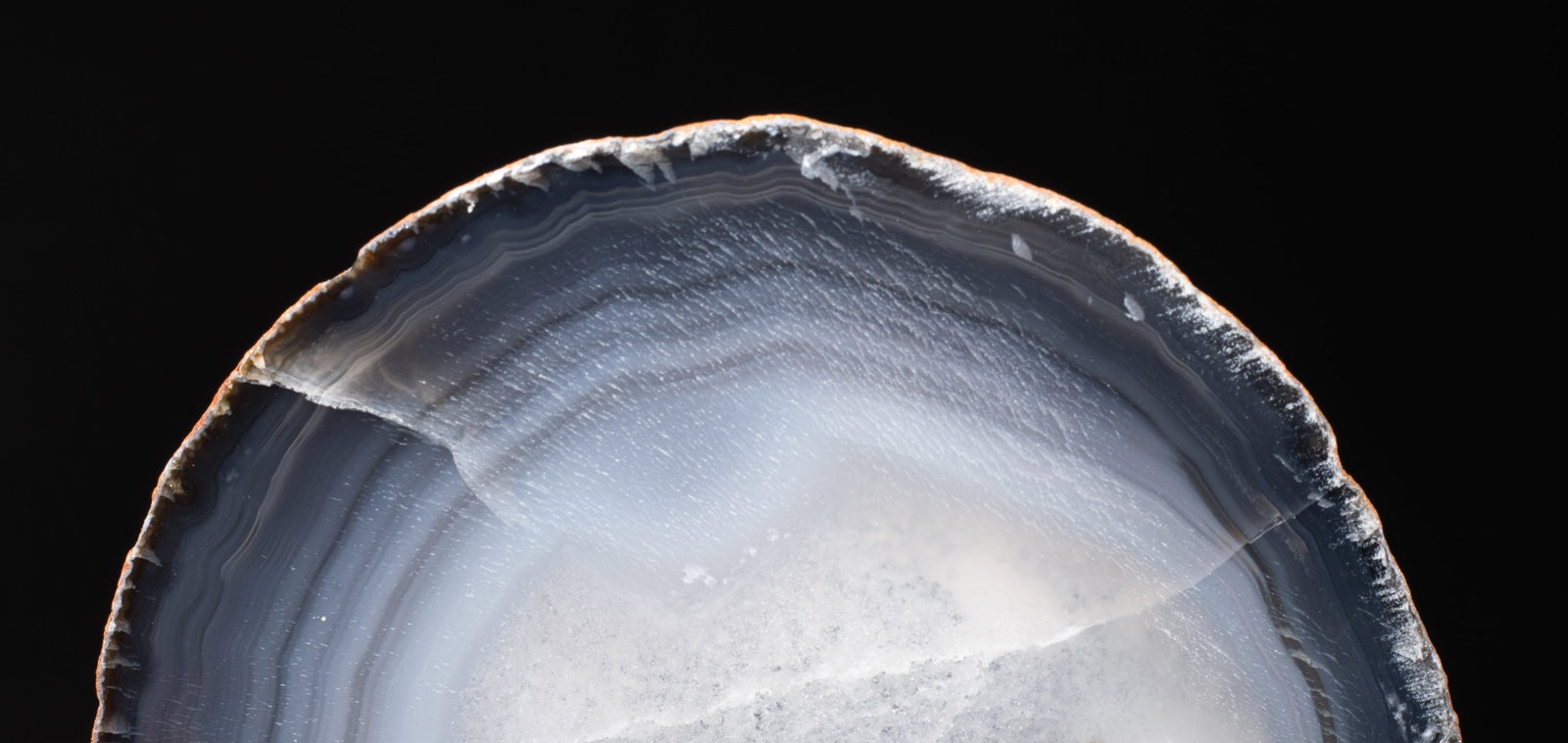 Rare Iron Meteorite on Agate Base - 6