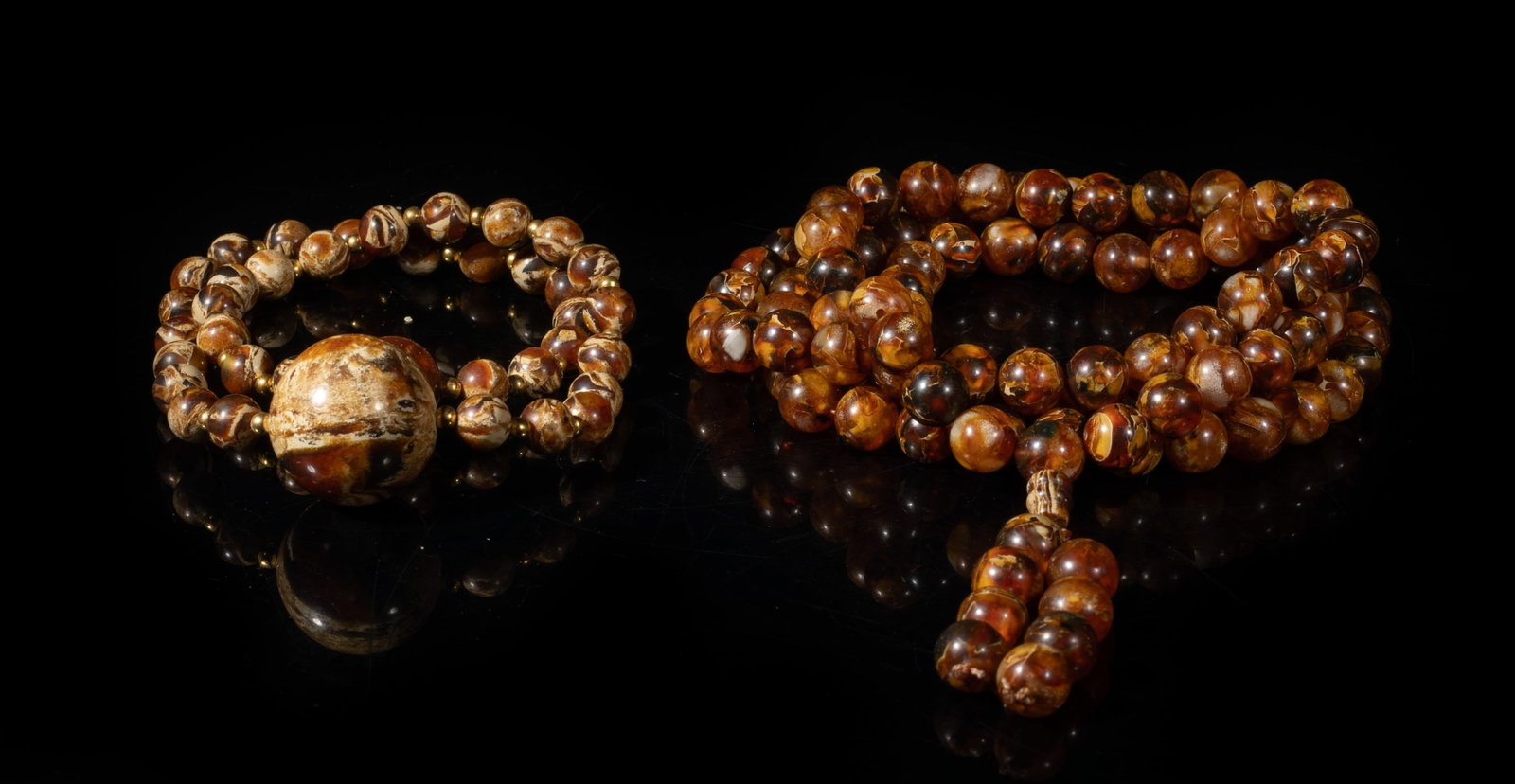 Vintage Chinese Amber Prayer Beads (1 of 11)