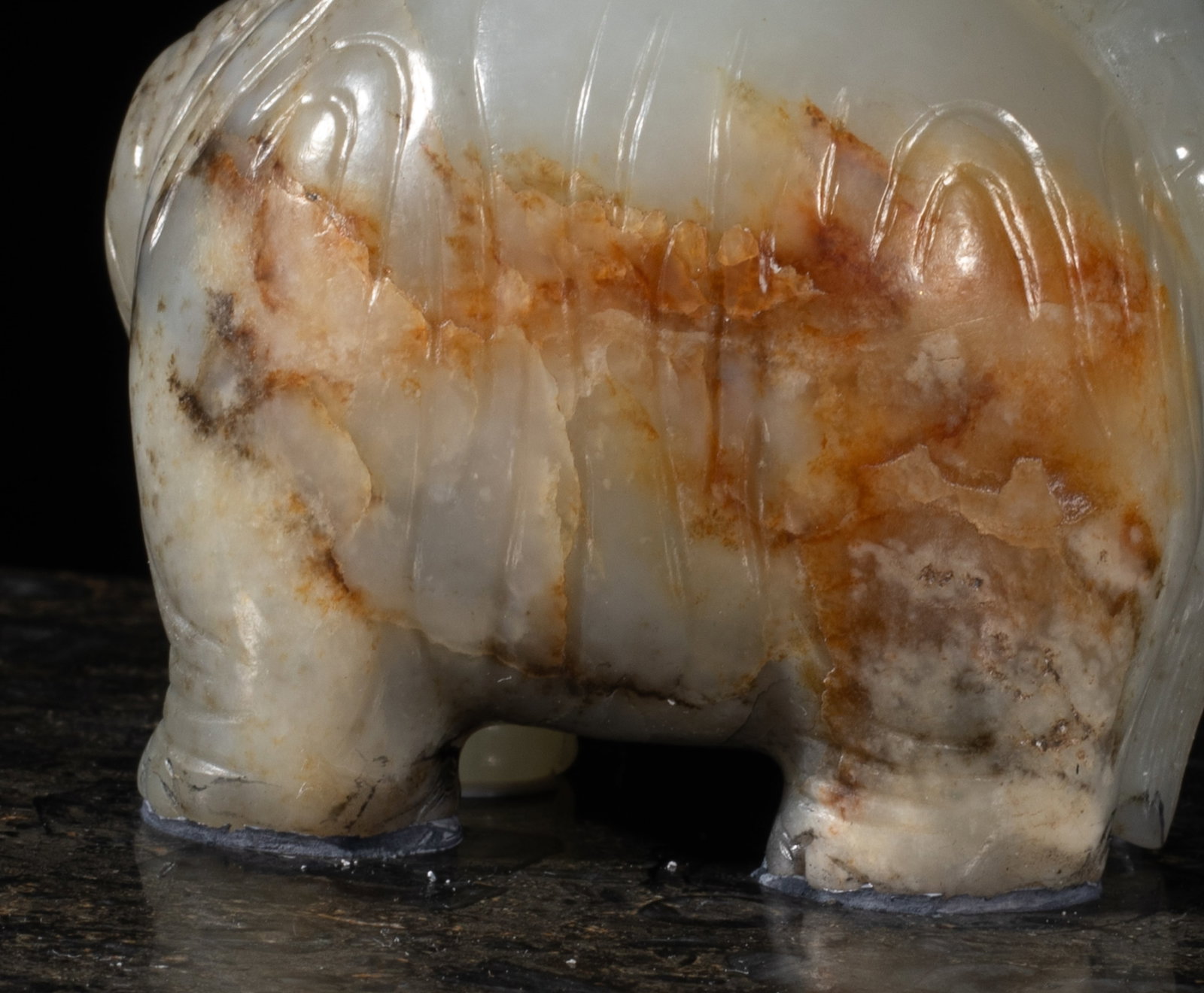 Designed Chinese Large Jade on Marble Box - 10