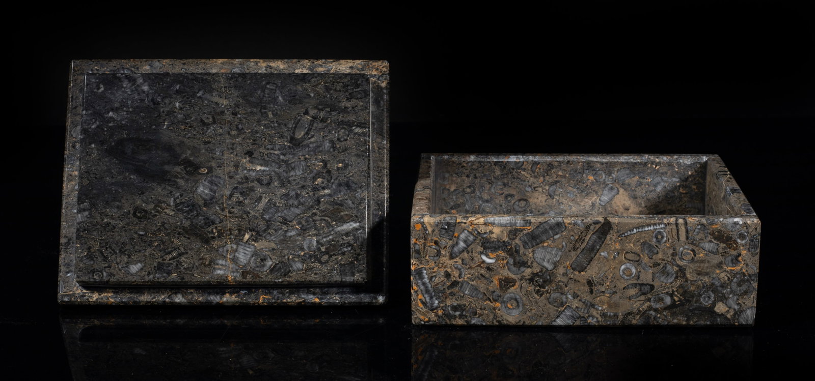 Designed Chinese Large Jade on Marble Box - 13