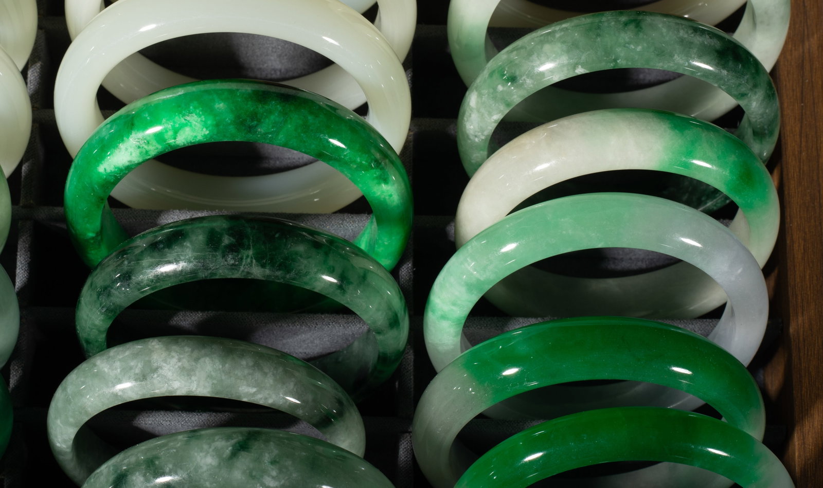 Large Set Chinese Export Bangles - 10
