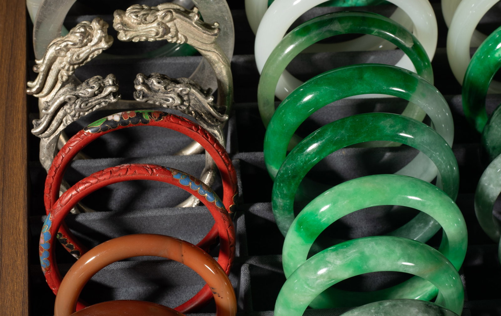 Large Set Chinese Export Bangles - 4