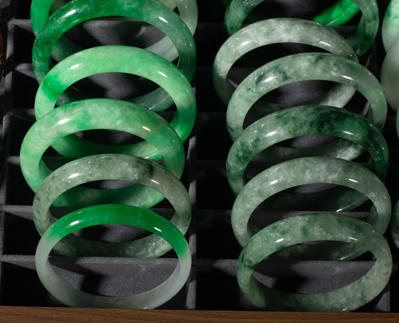 Large Set Chinese Export Bangles - 6