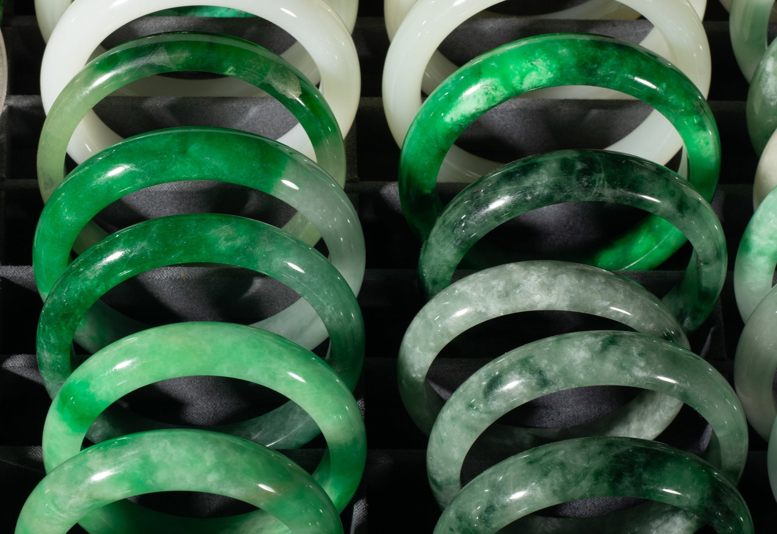 Large Set Chinese Export Bangles - 7