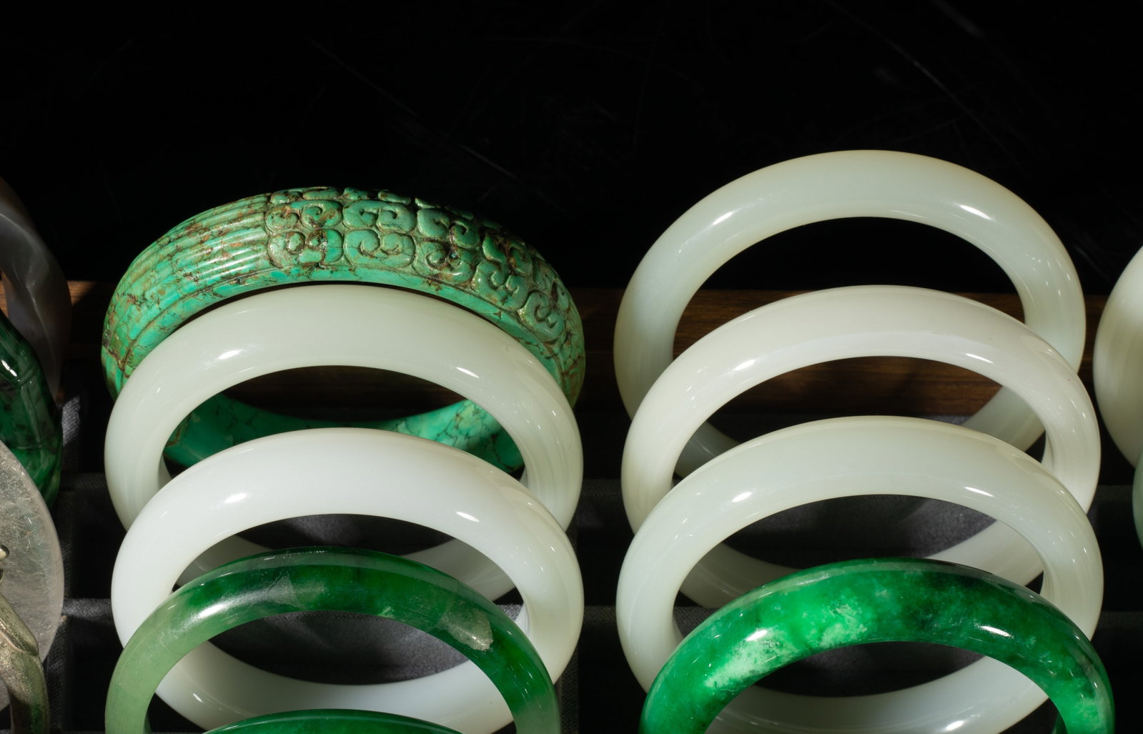 Large Set Chinese Export Bangles - 8