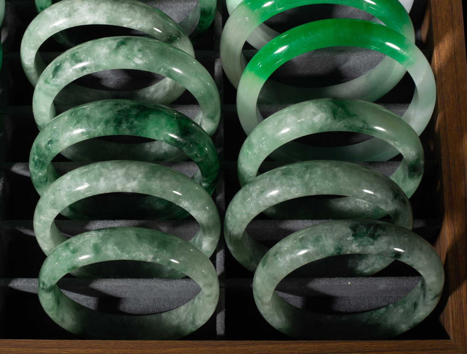 Large Set Chinese Export Bangles - 9