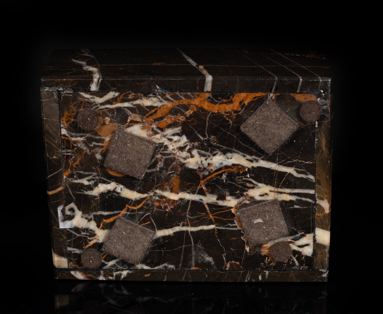 Chinese Jade Covered Marble Box - 14