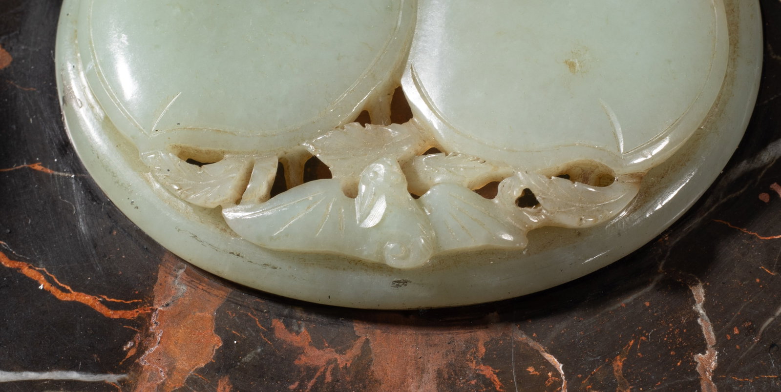 Chinese Jade Covered Marble Box - 6