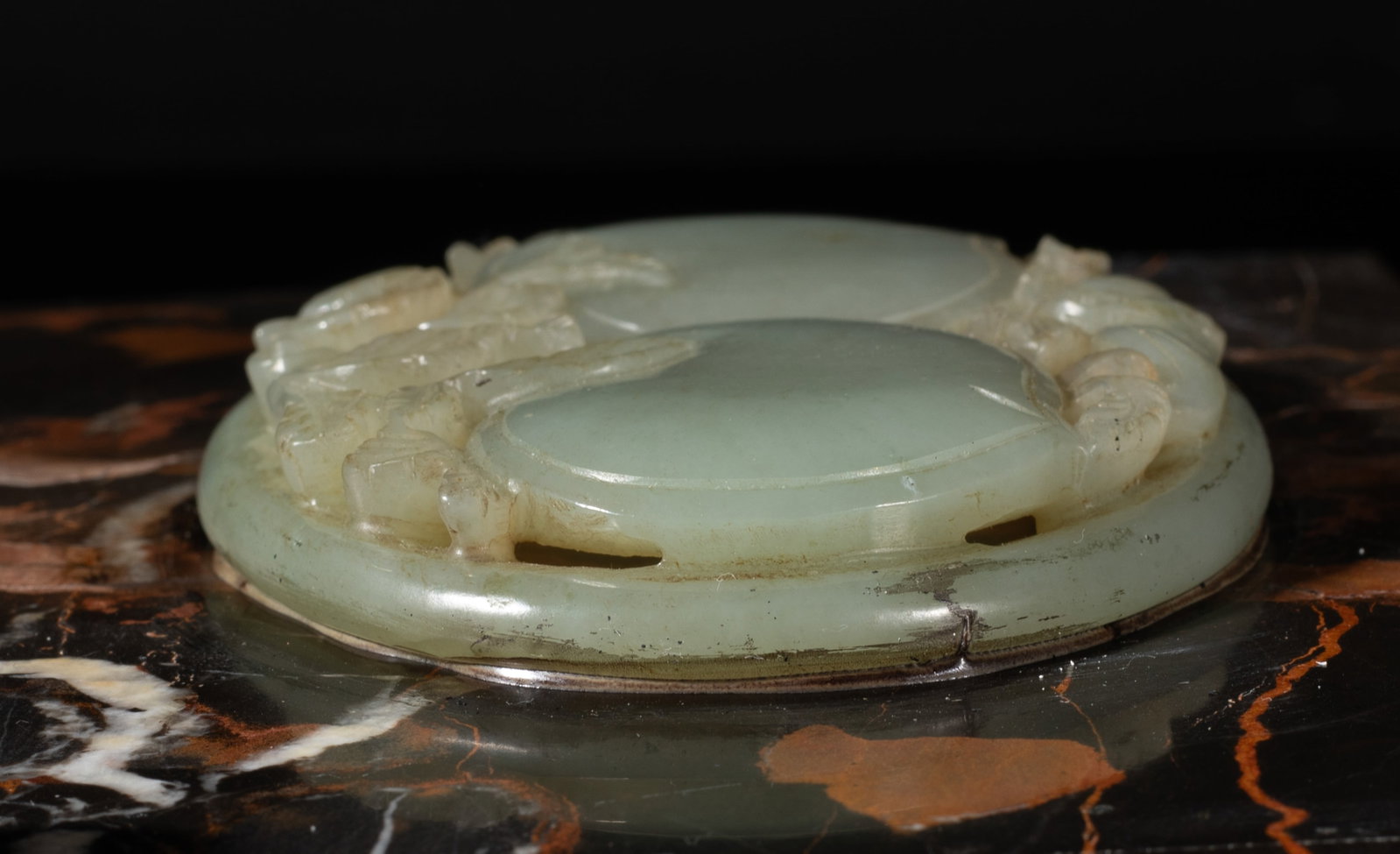 Chinese Jade Covered Marble Box - 7