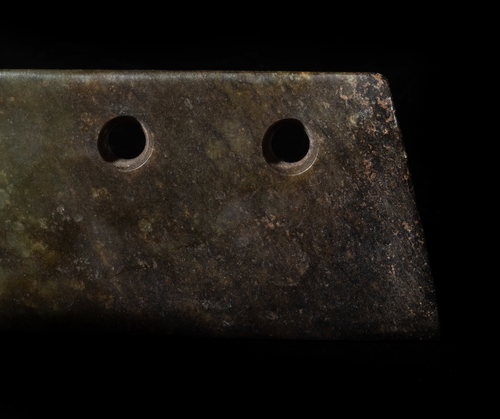 Long Chinese Jade Carved Axe - 11