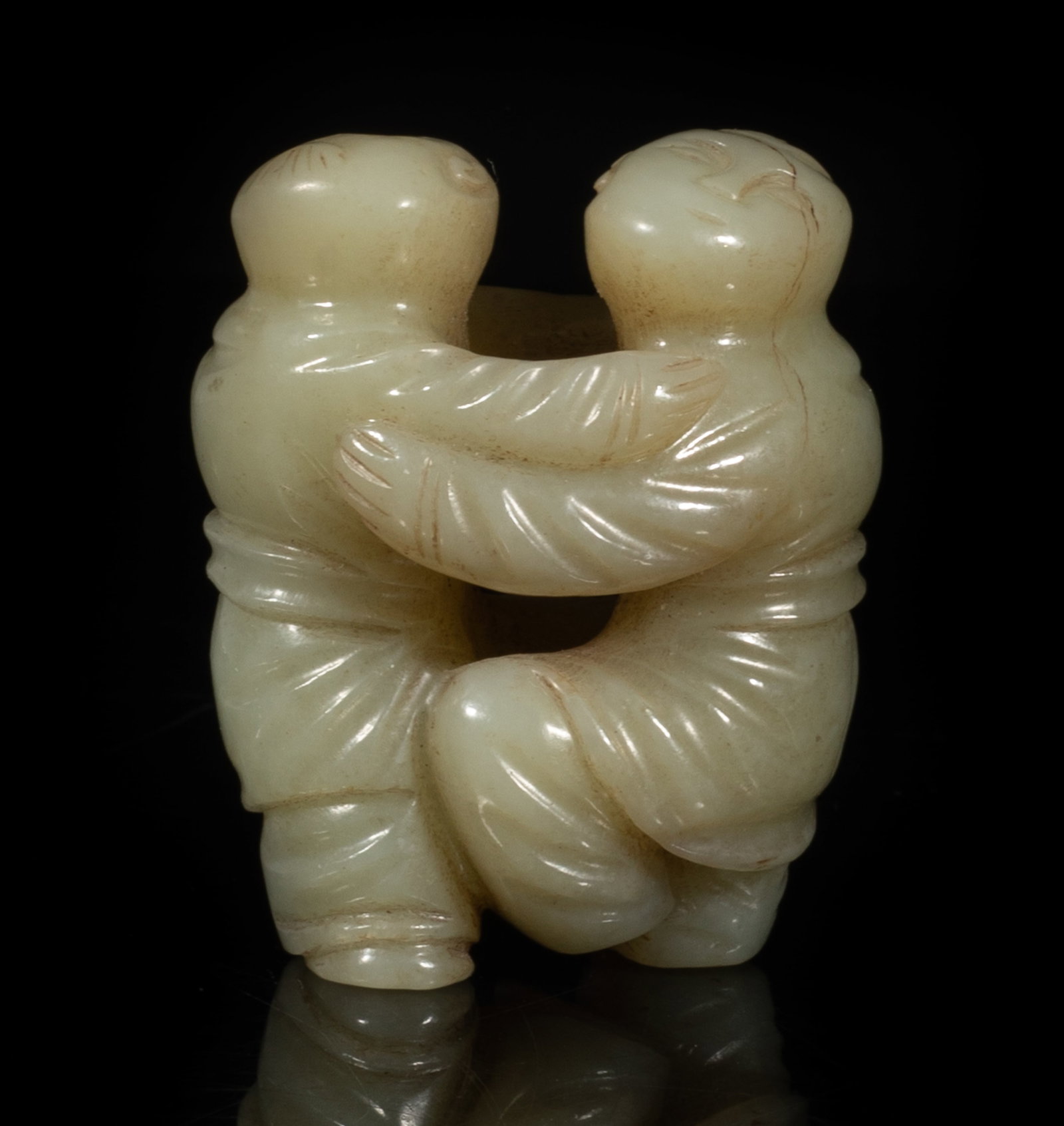 Unusual Chinese Jade Carved Figures Pendant (1 of 13)