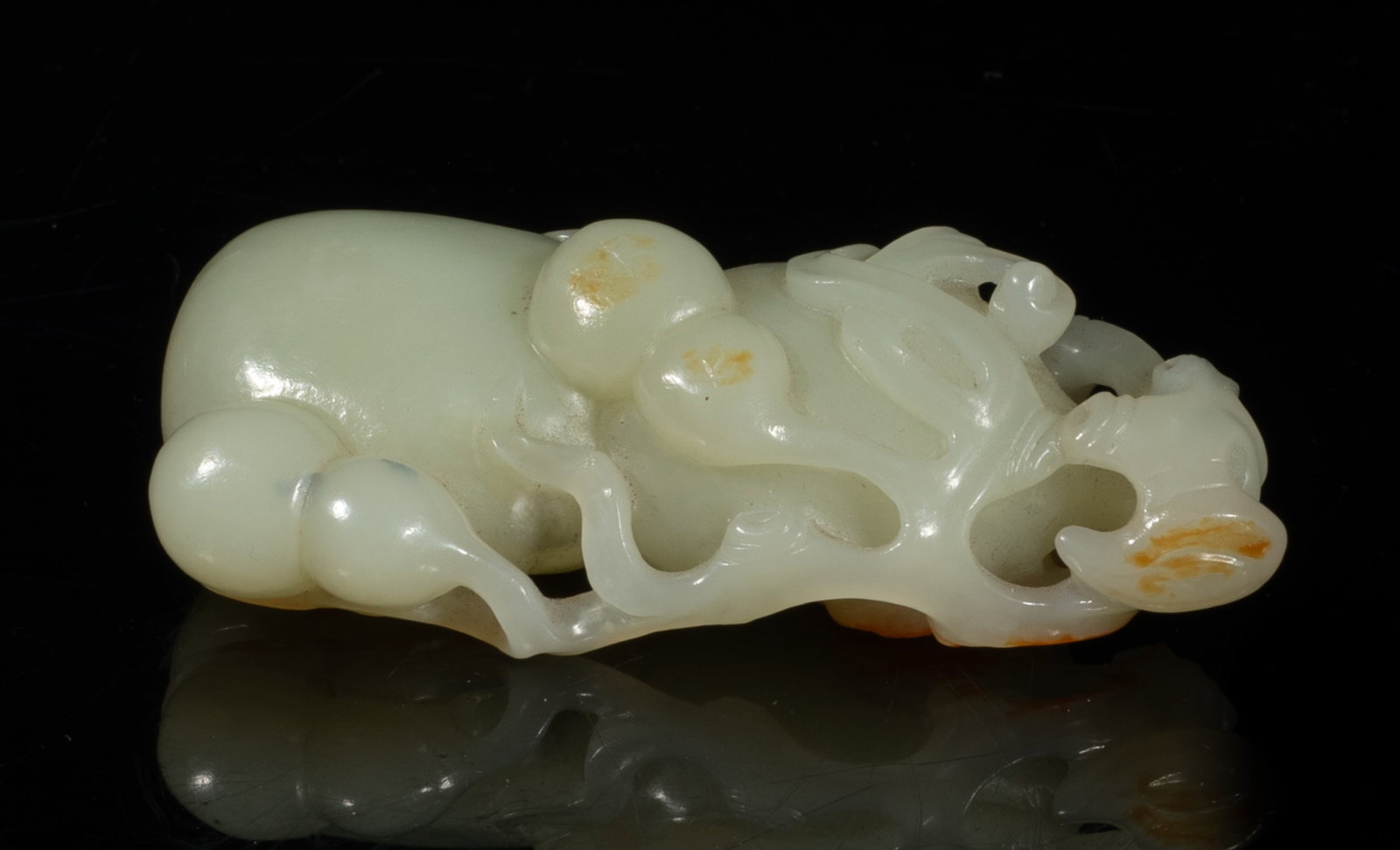 Rare Chinese Russet Jade Gourd Pendant (1 of 13)