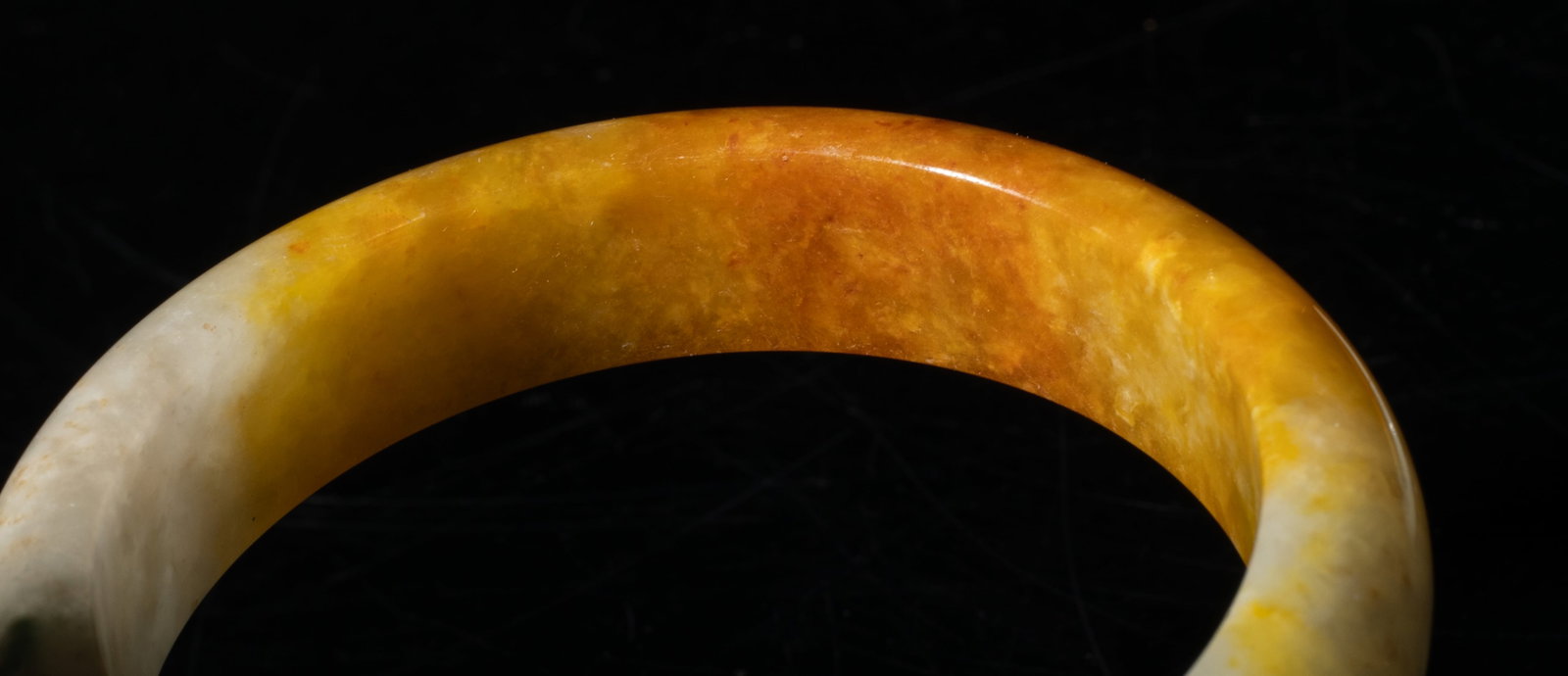 Estate Two Chinese Jade Bangles - 4