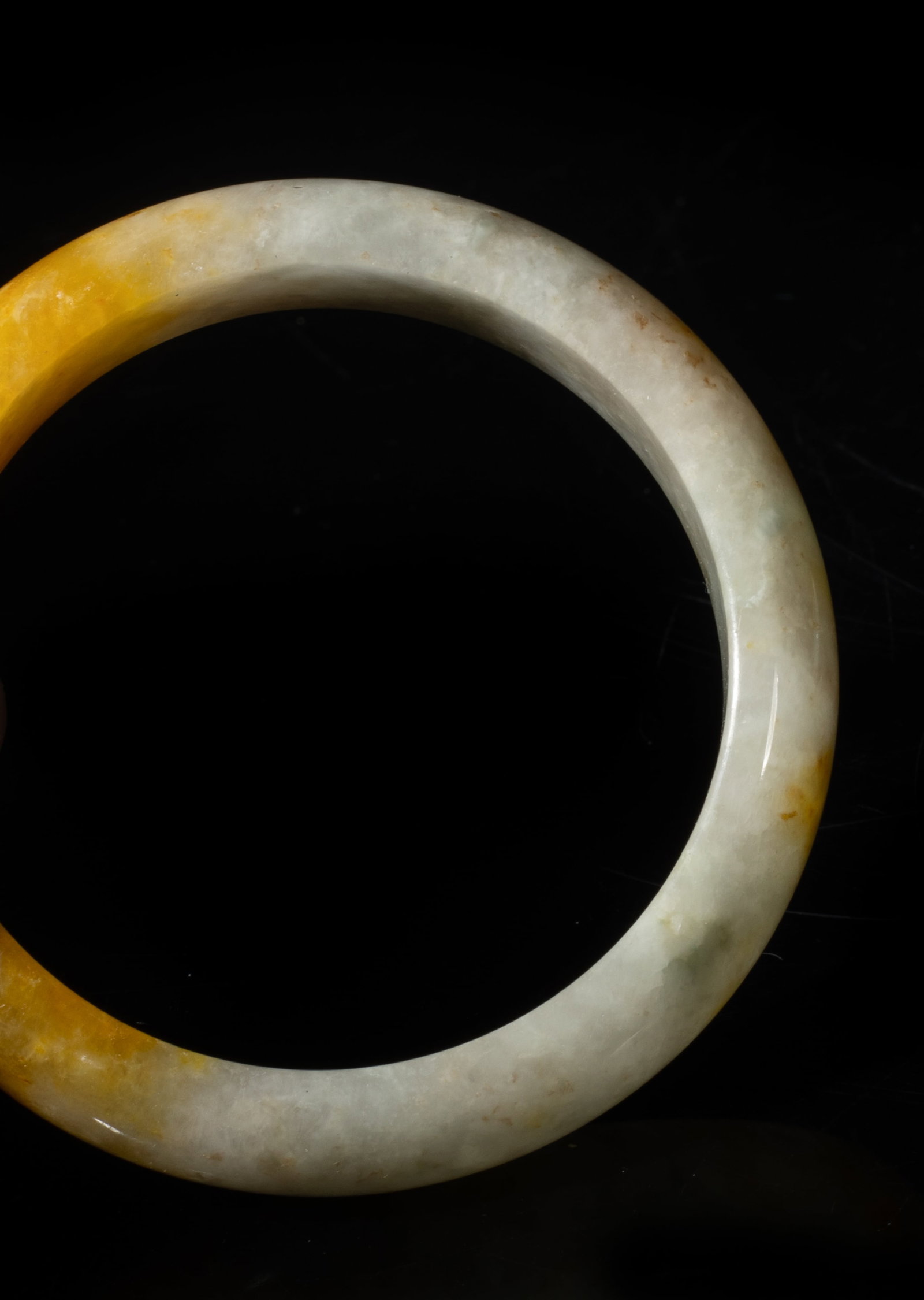 Estate Two Chinese Jade Bangles - 7
