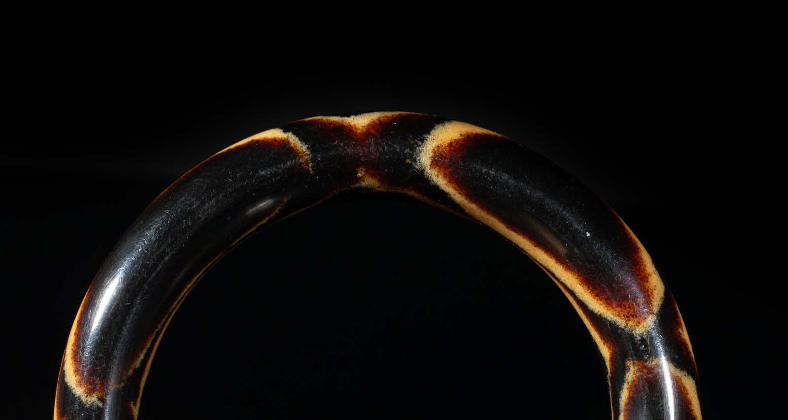 Vintage Chinese Export Amber Bangle - 5