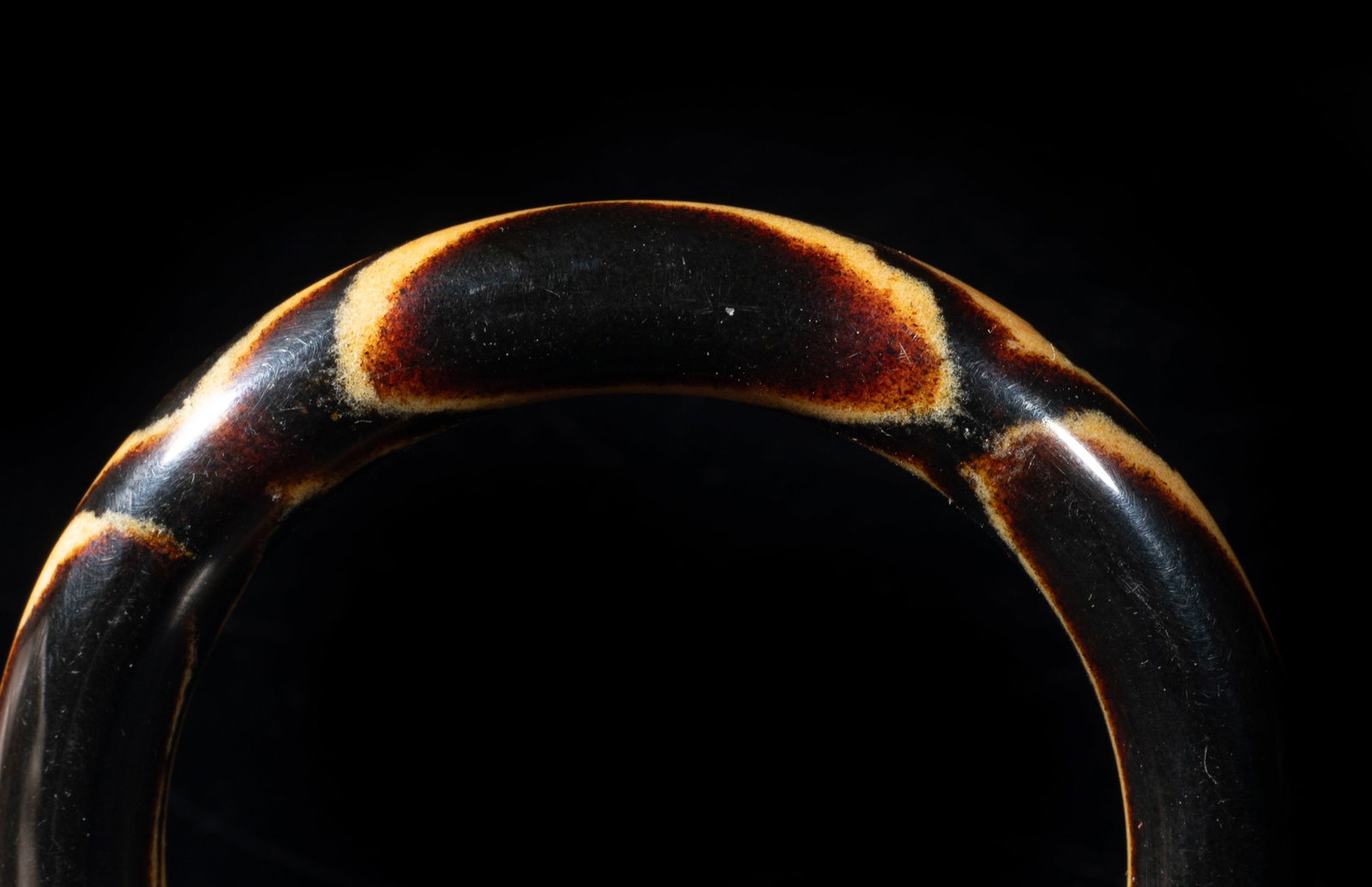 Vintage Chinese Export Amber Bangle - 6
