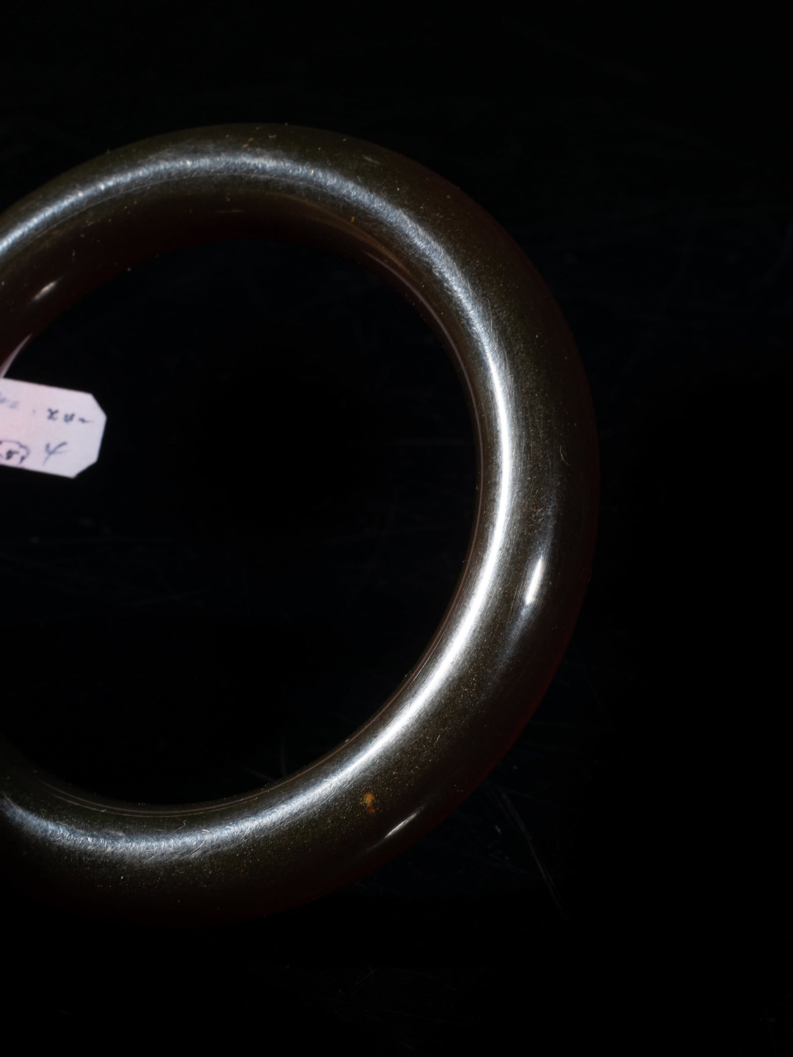 Vintage Chinese Cherry Amber Bangle - 5