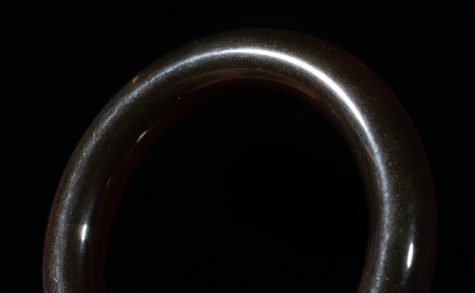 Vintage Chinese Cherry Amber Bangle - 7