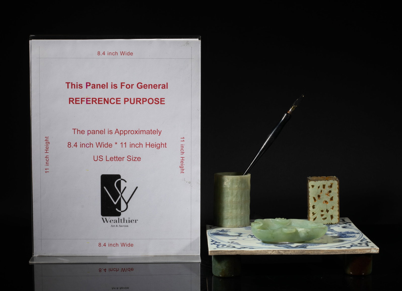 Early 20th Chinese Export Jade Writing Sets - 2