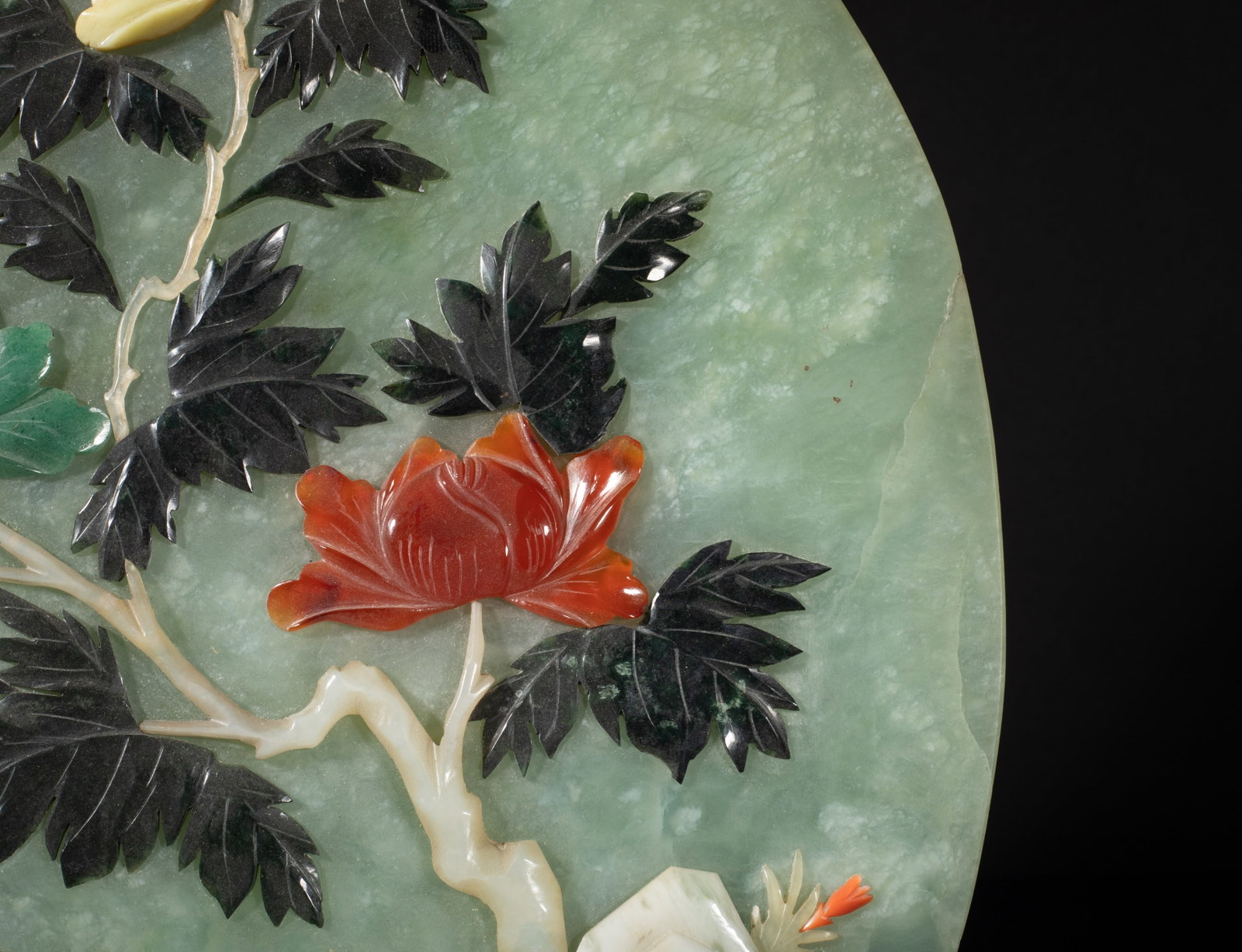 Large Chinese Jade Carved Table Screen - 4