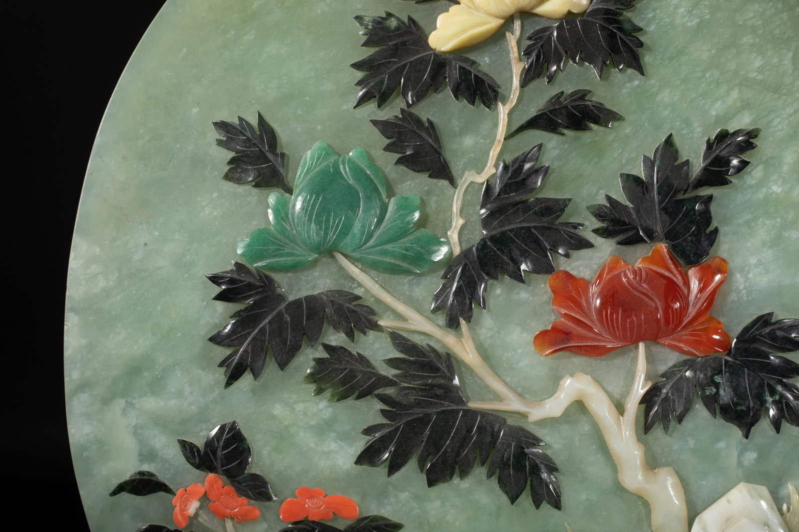 Large Chinese Jade Carved Table Screen - 5