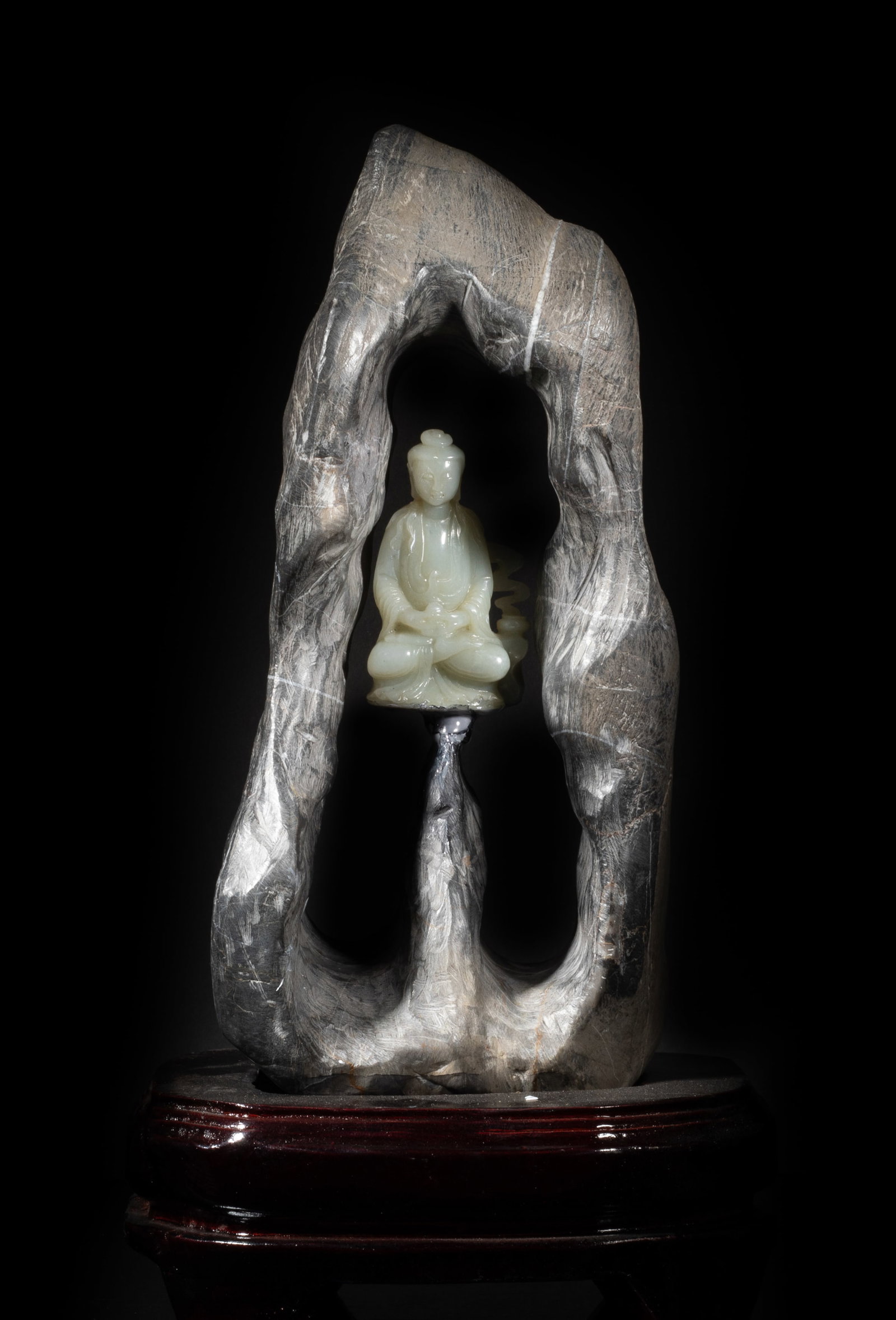 Rare Chinese Scholar Stone, Jade Buddha Sets (1 of 10)