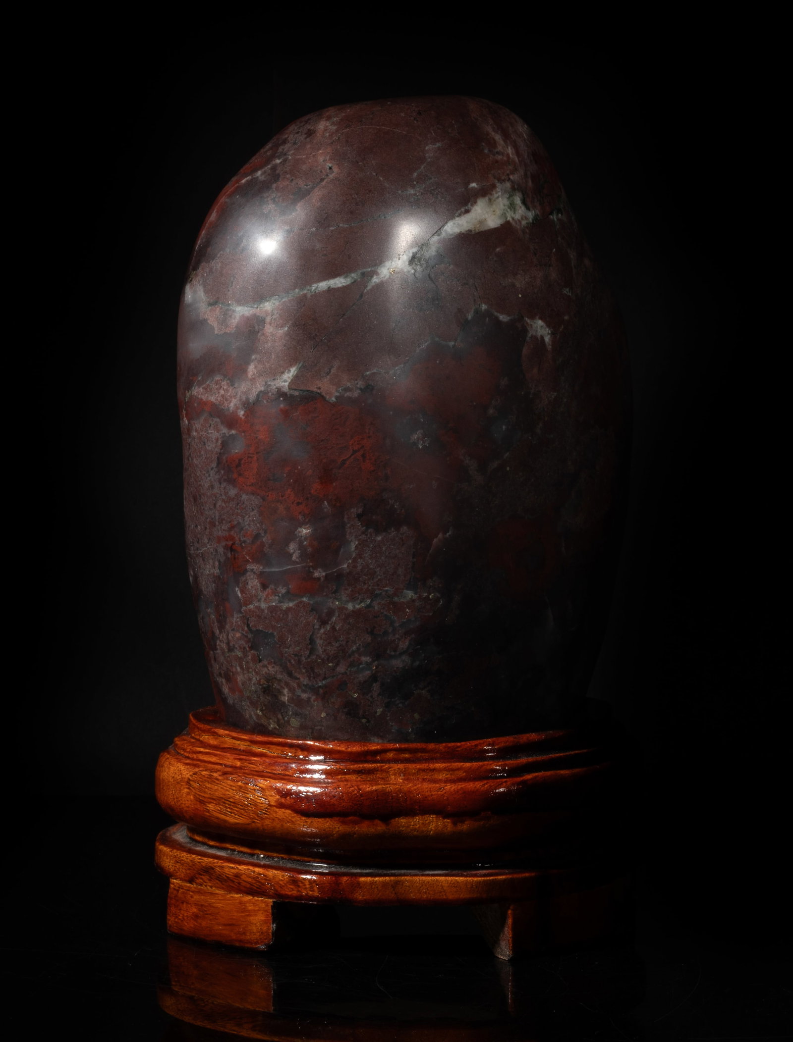 Large Chinese Liver-color Jasper Scholar Stone (1 of 11)