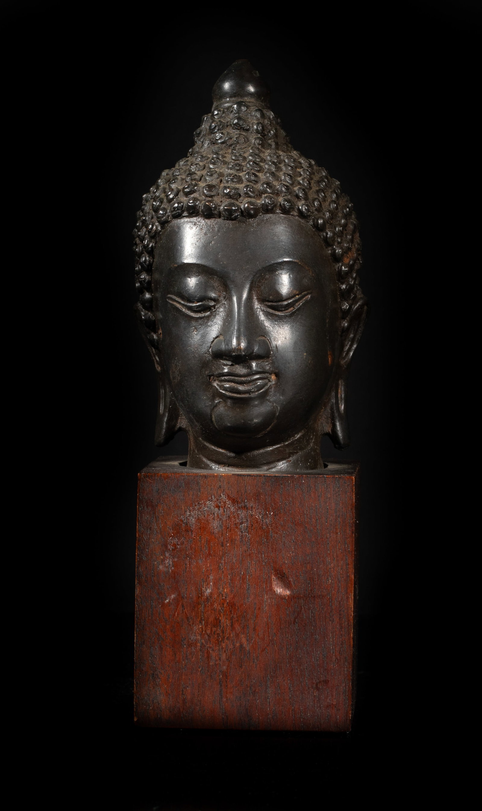 Antique South Asian Bronze Buddha Head (1 of 14)
