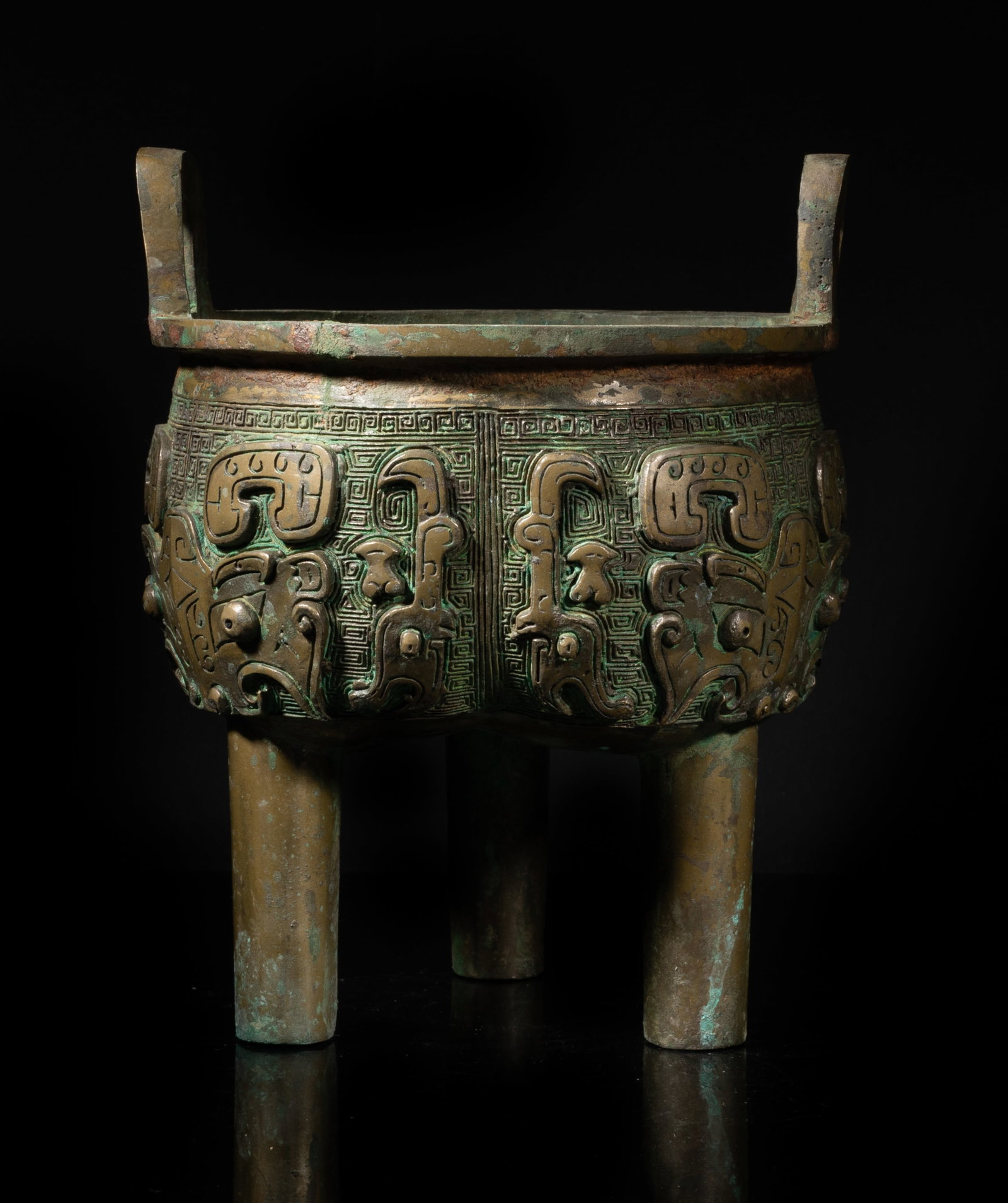 Large Chinese Bronze Censer (1 of 11)