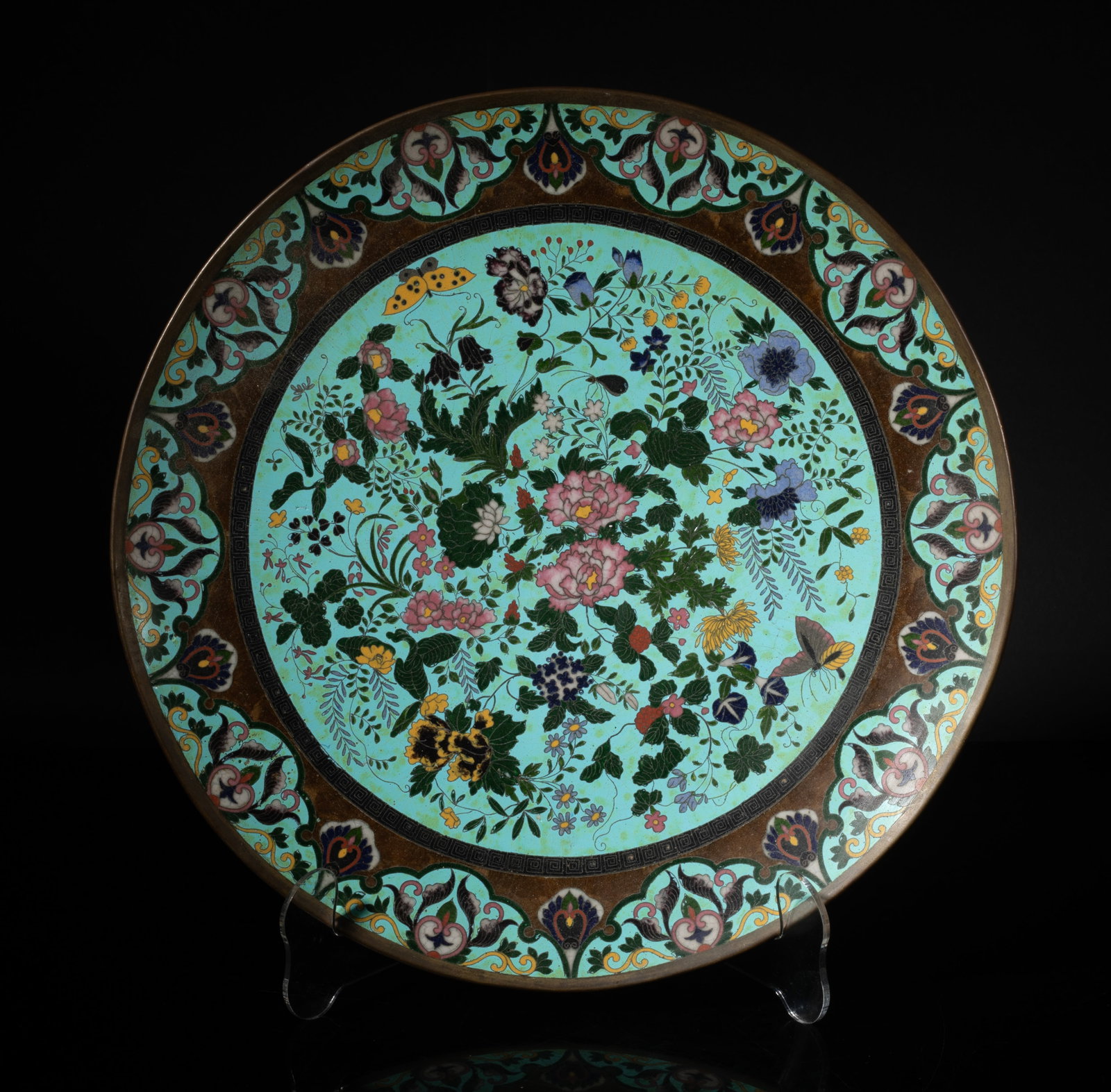 18th Japanese Cloisonne Charger (1 of 13)