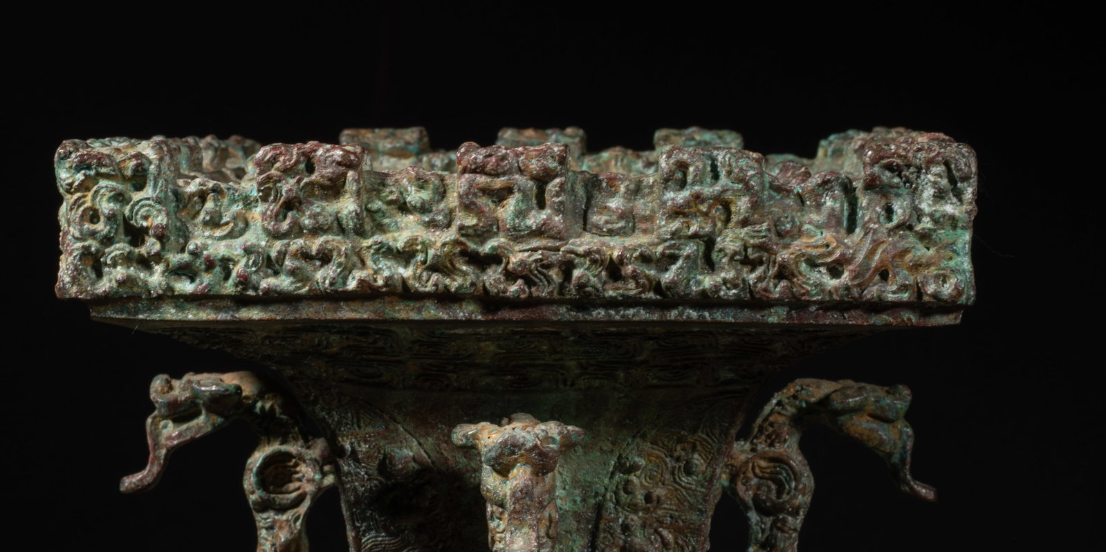 Large Chinese Bronze Made Pot Sets - 6