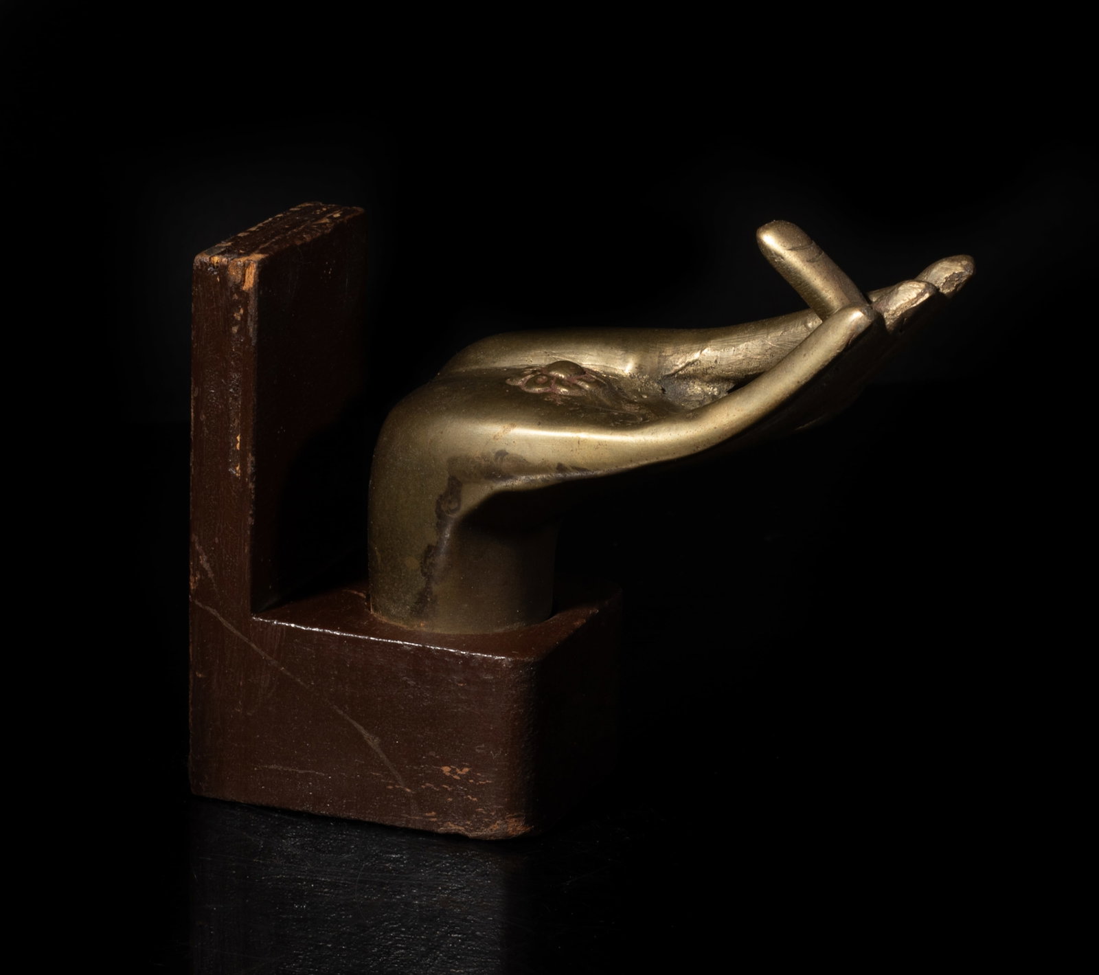 Chinese Bronze Buddha Hand w/ Base (1 of 11)