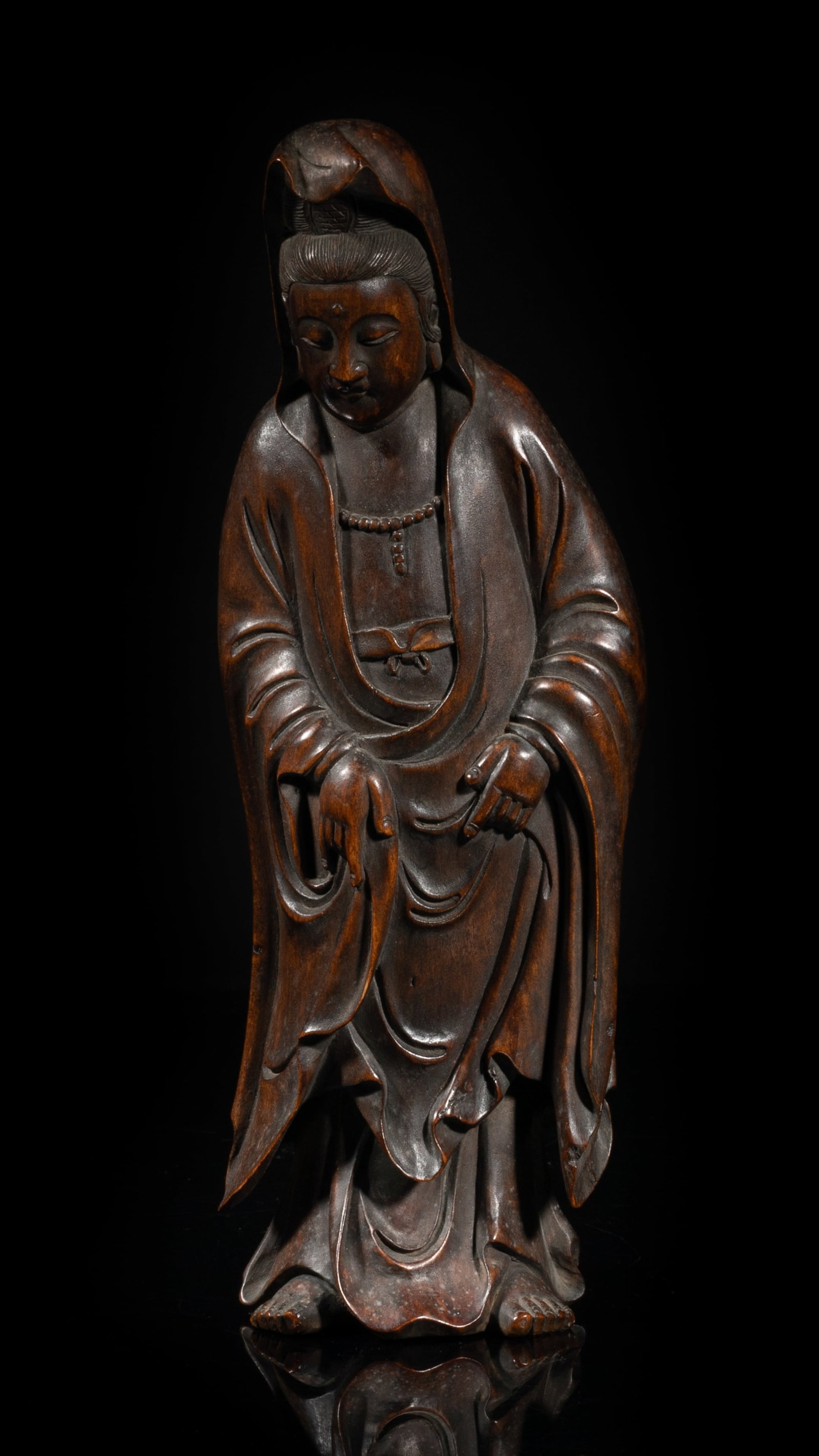 Chinese Agarwood Carved Buddha Sculpture (1 of 12)