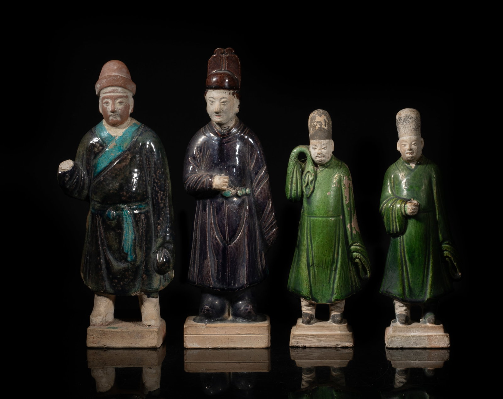 Set Chinese Early Ming Pottery Figures (1 of 20)