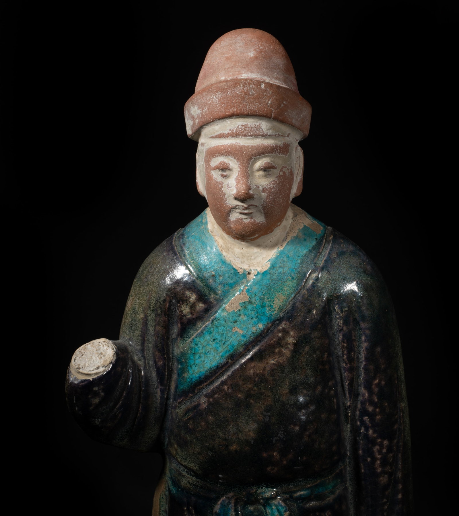 Set Chinese Early Ming Pottery Figures - 3