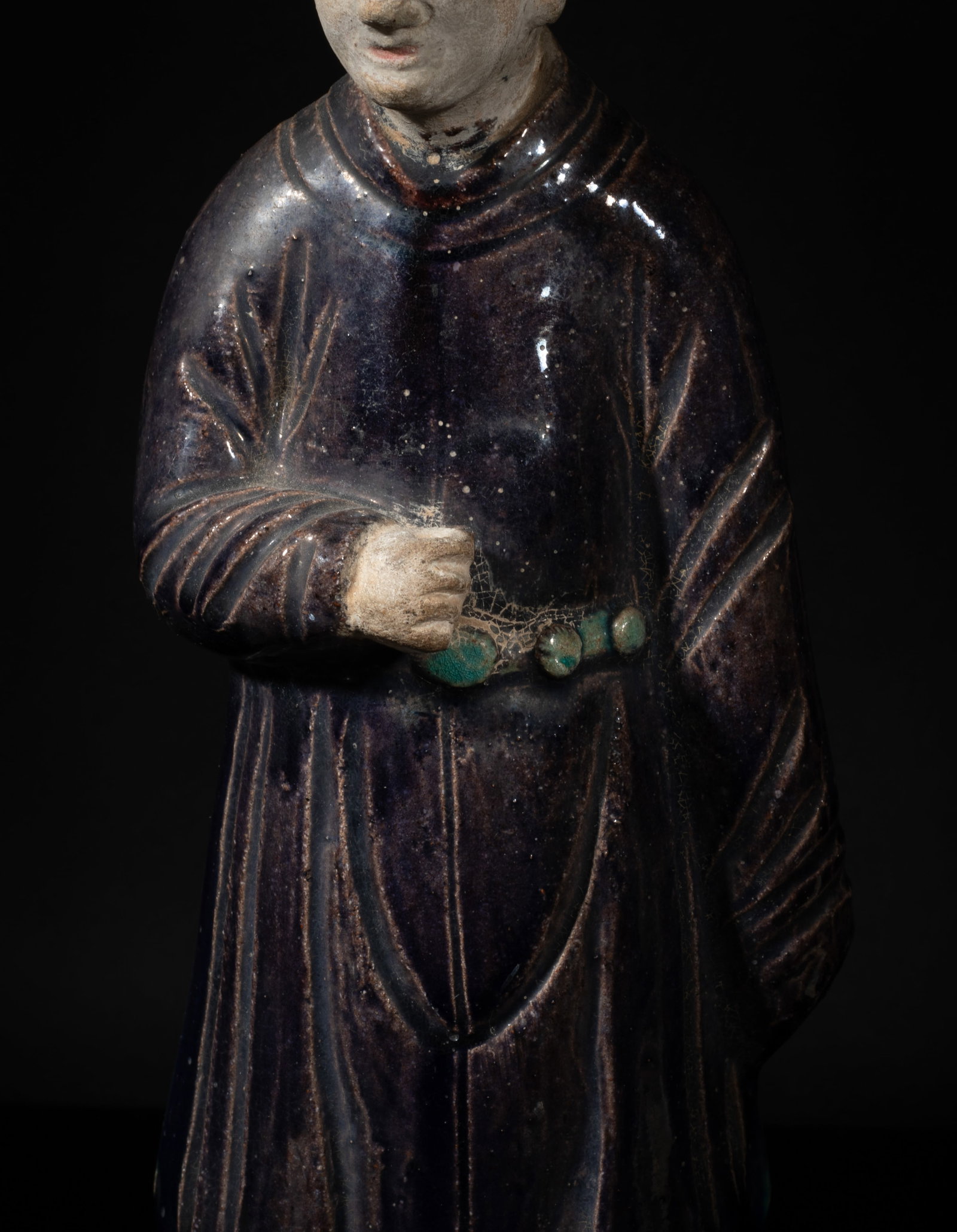 Set Chinese Early Ming Pottery Figures - 6