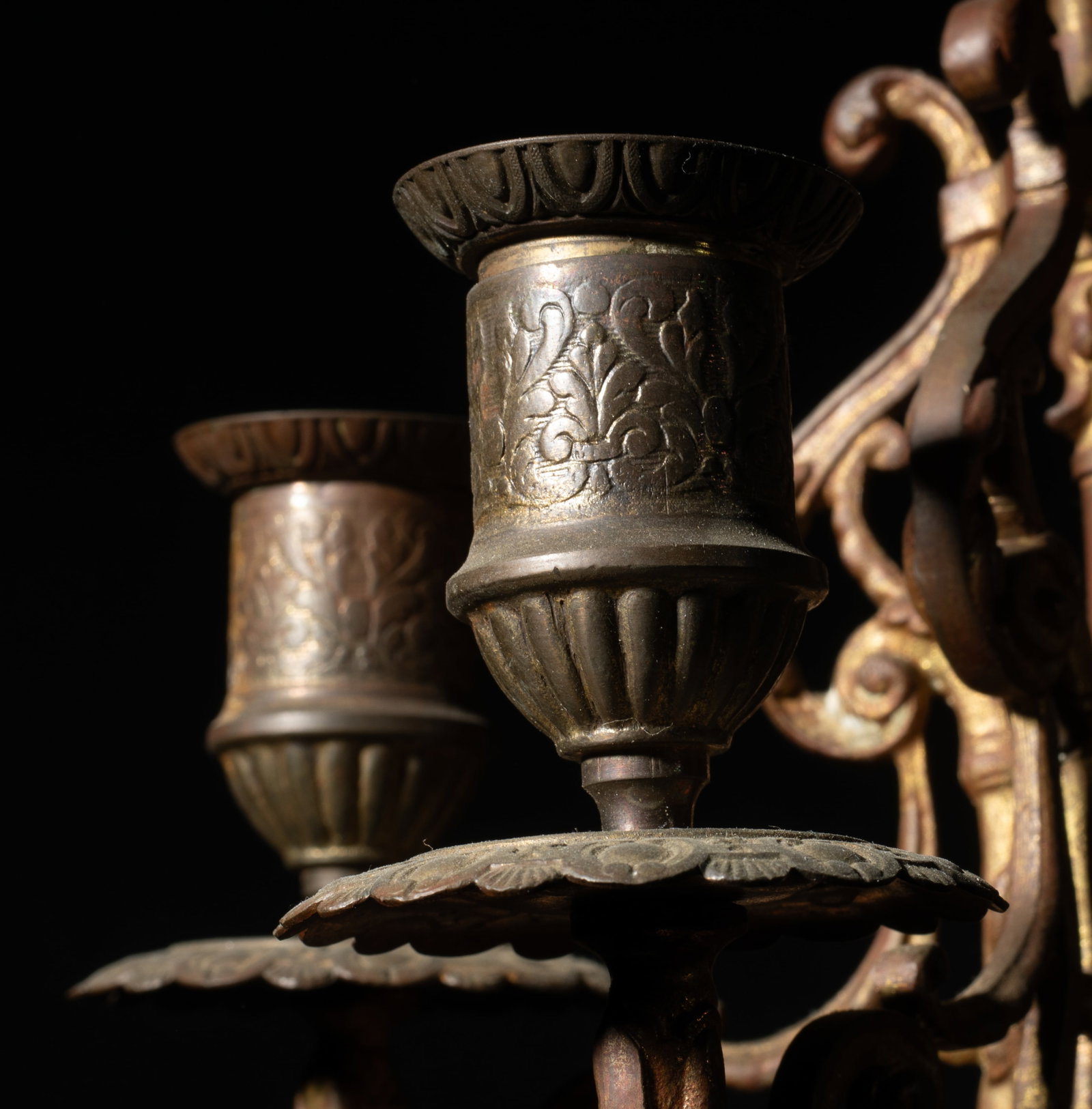 Tall Chinese Export Porcelain Candlesticks - 2