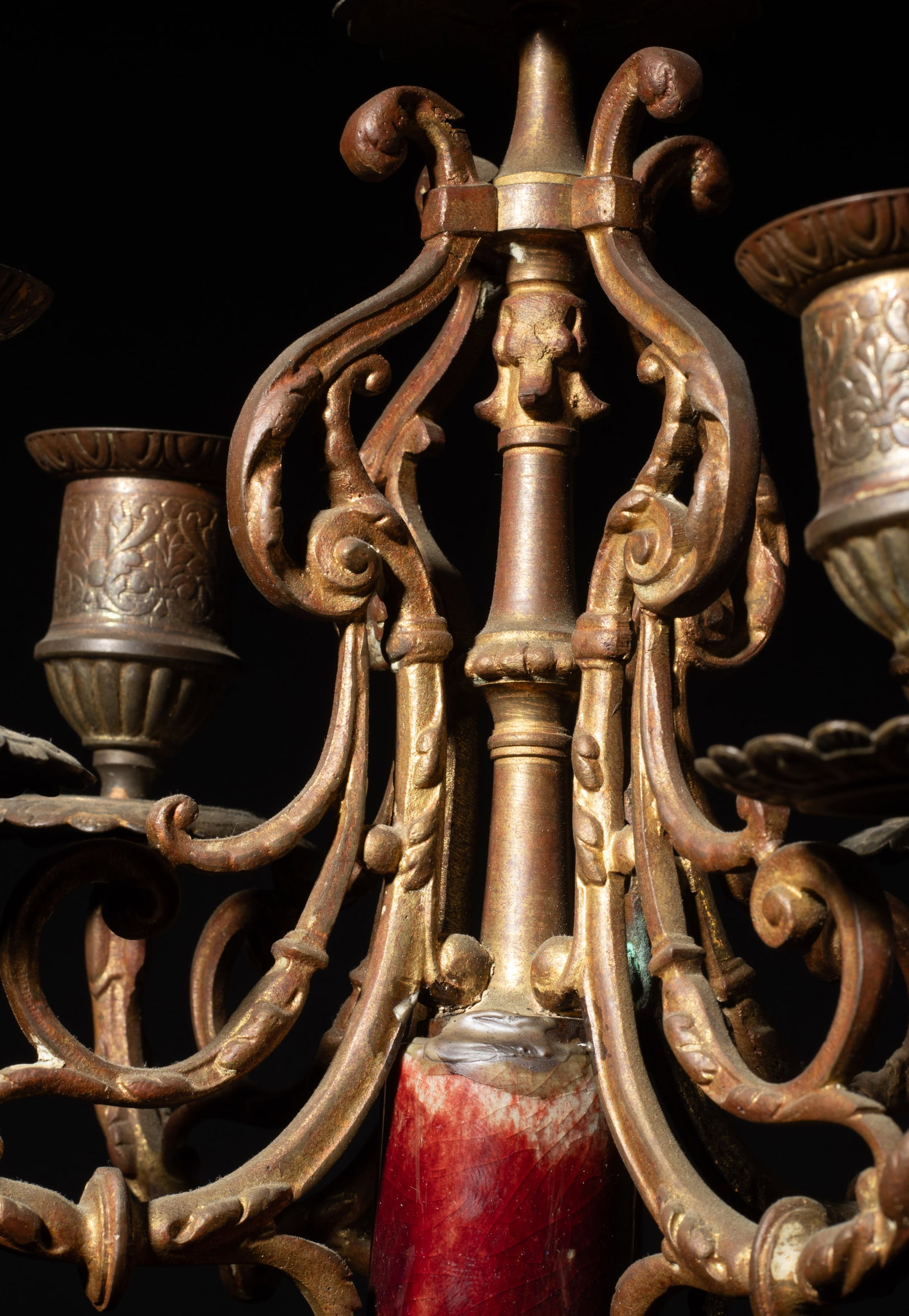 Tall Chinese Export Porcelain Candlesticks - 3