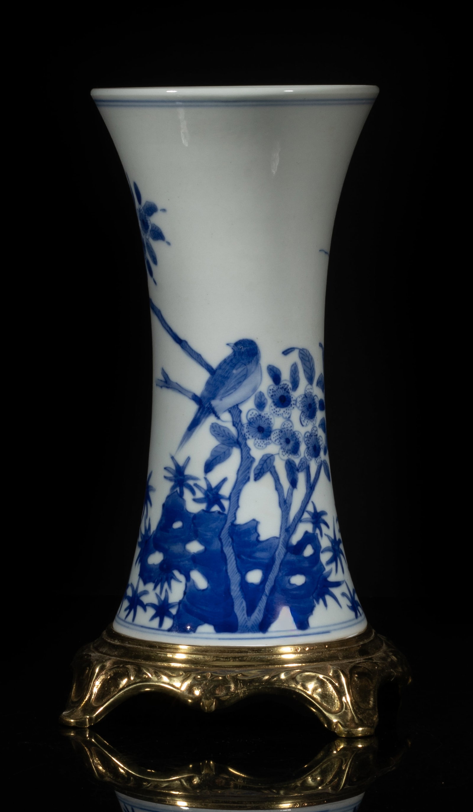 Chinese Export Blue & White Porcelain Vase (1 of 12)