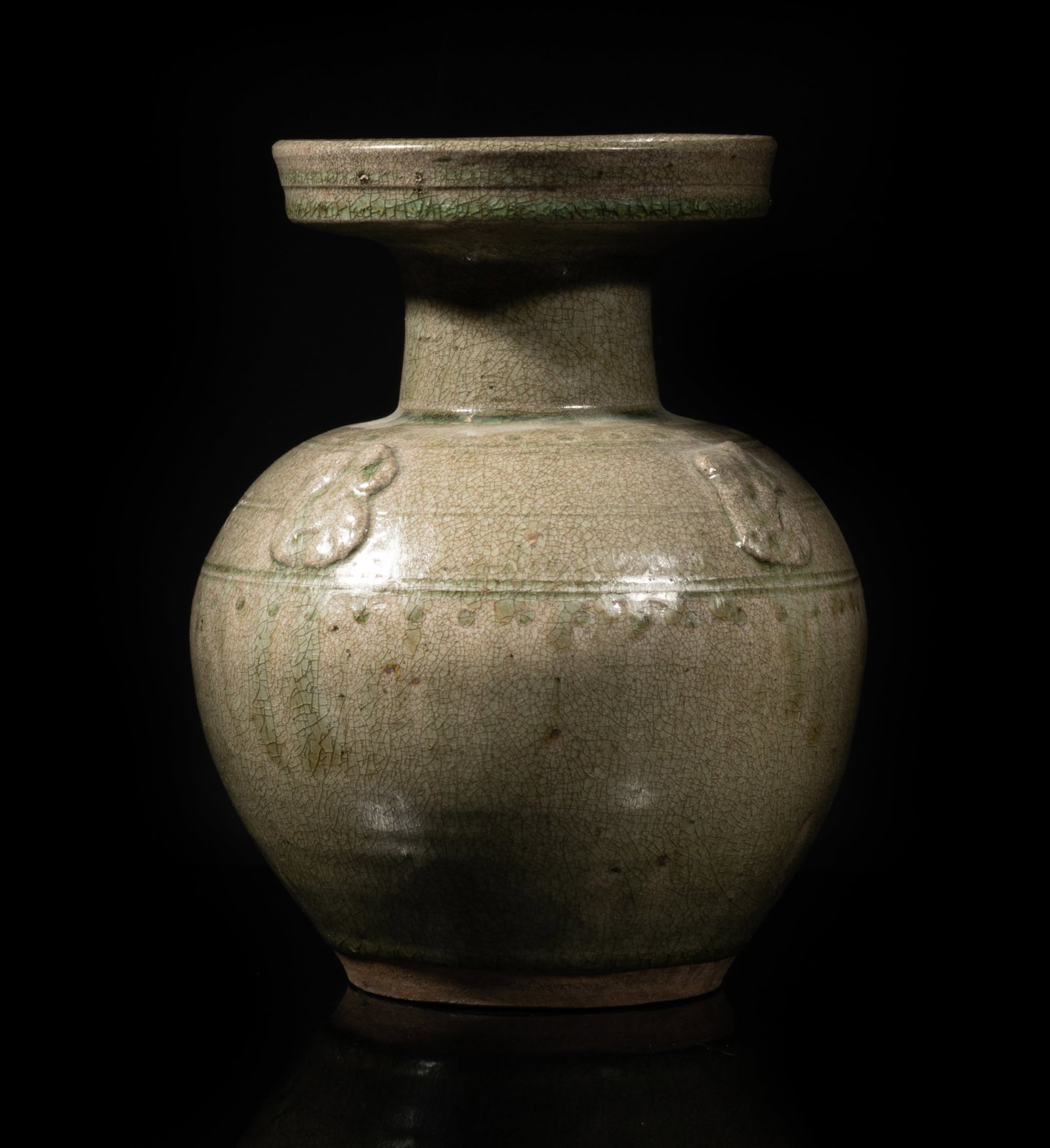Estate Chinese Yue Ware Porcelain Vase (1 of 10)