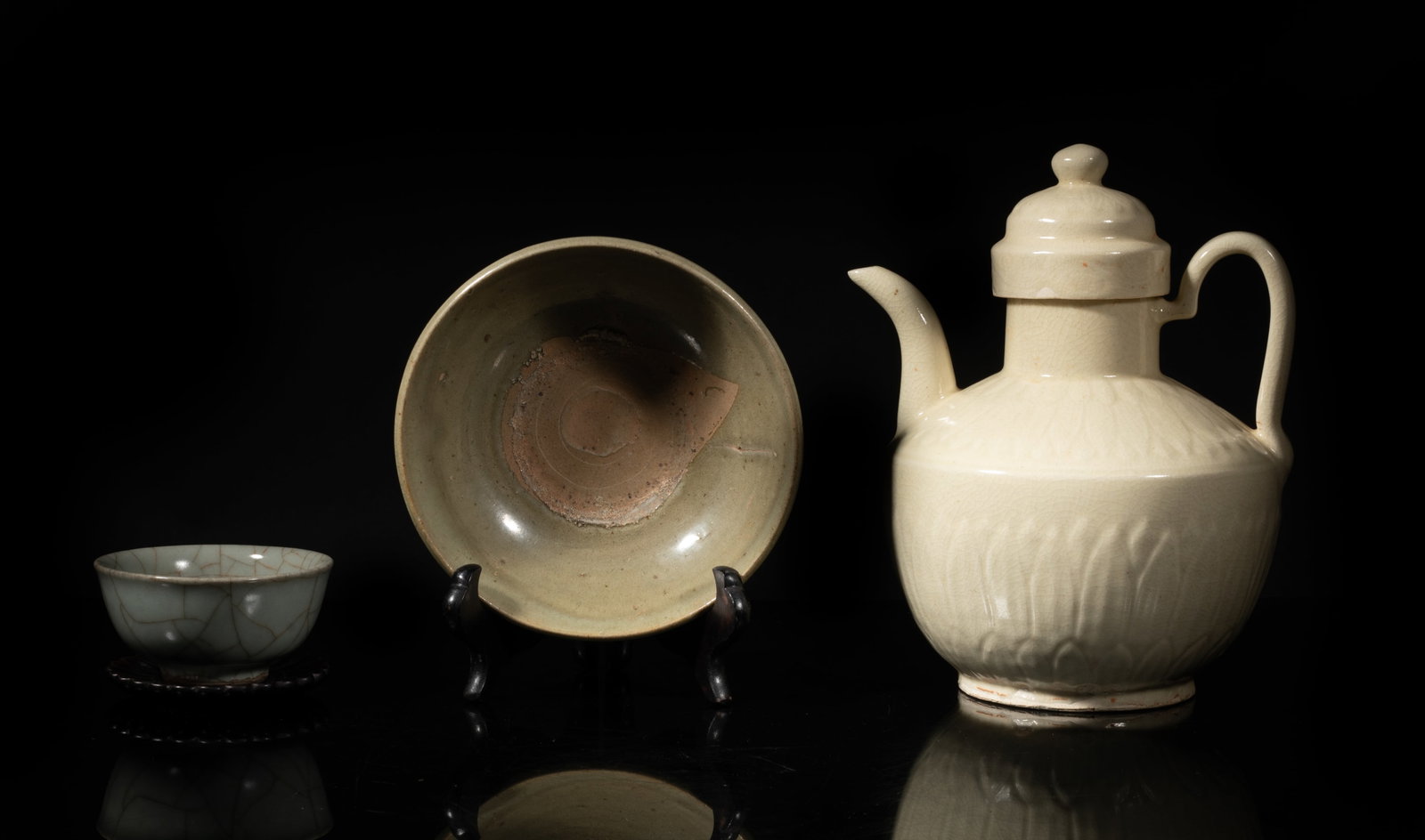Set Chinese Porcelain Bowl, Cup, Pot (1 of 16)
