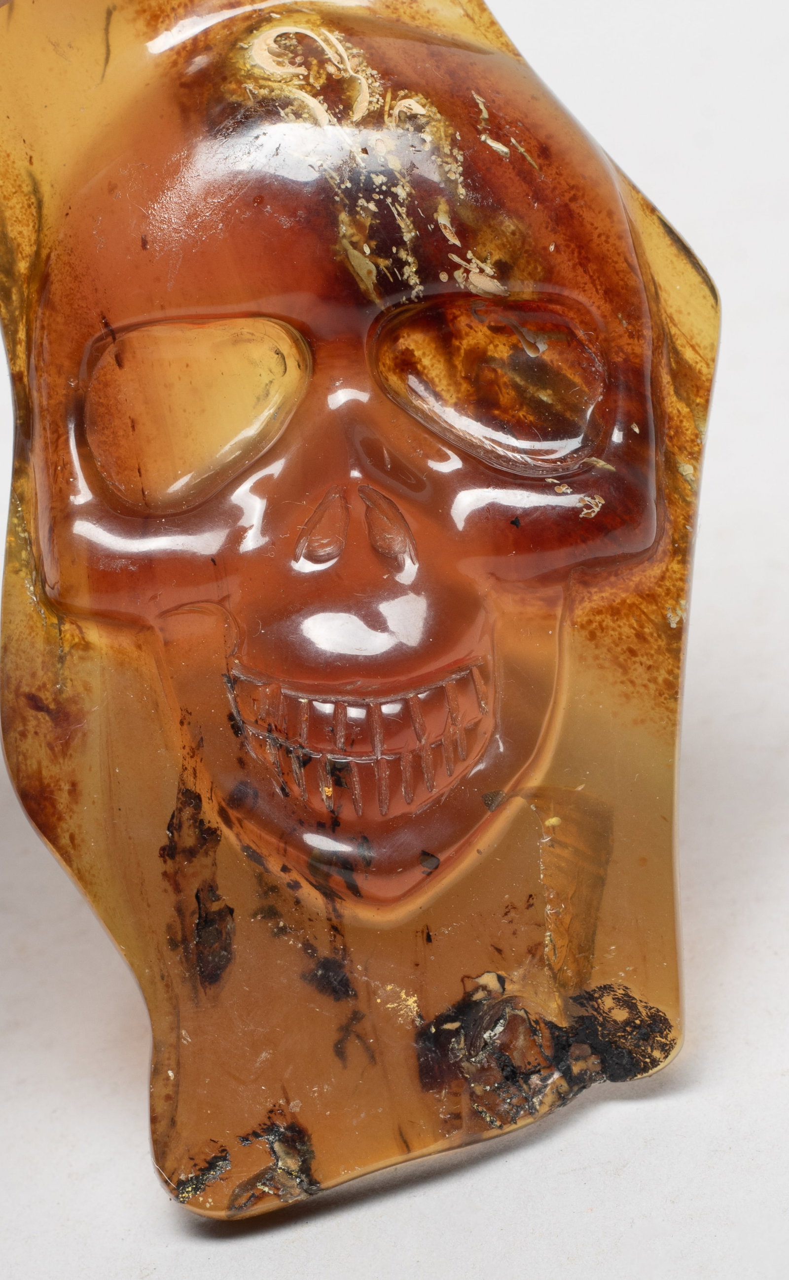 Root Amber Prayer Beads, Slab Pendants - 7